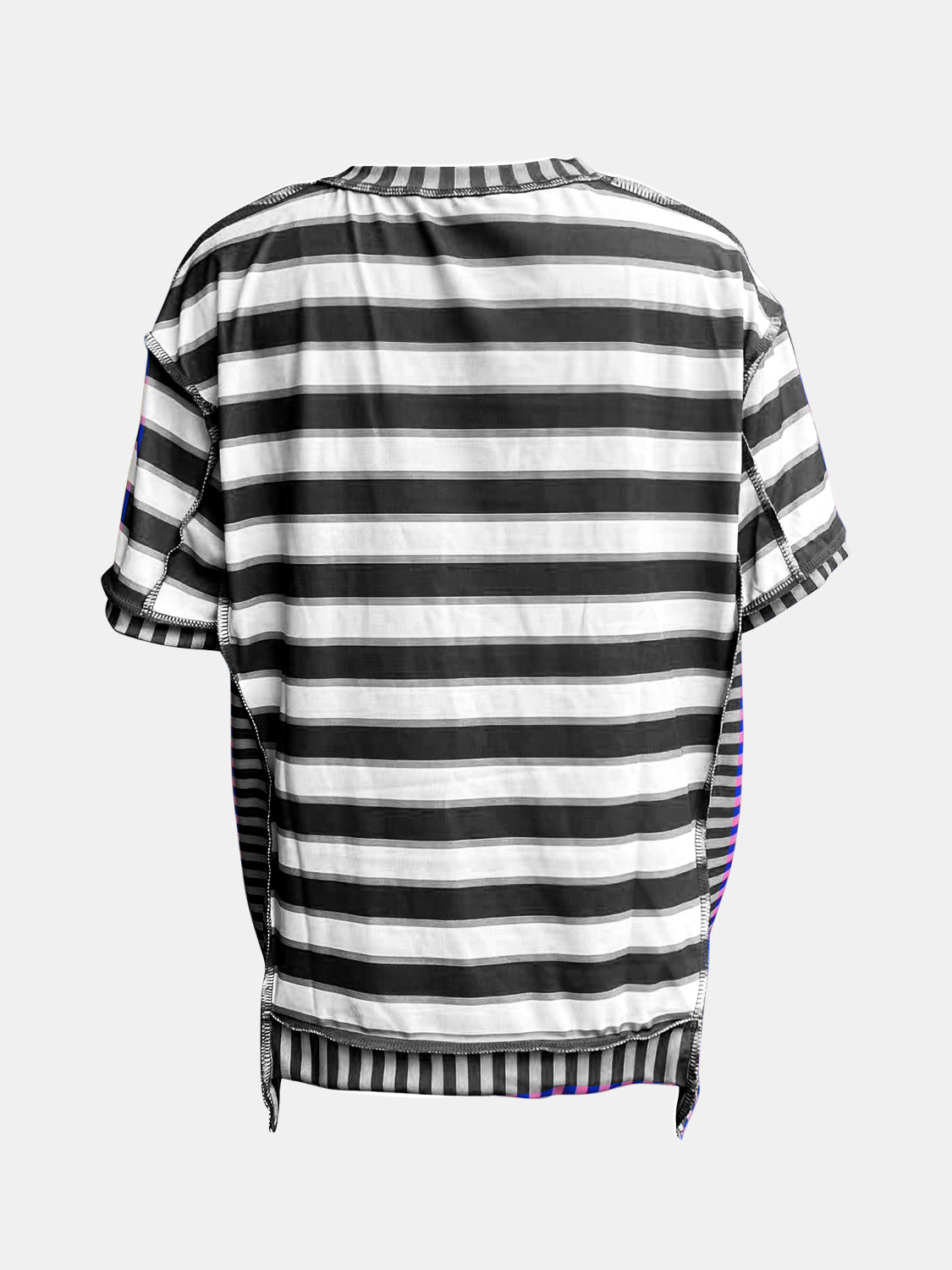 Contrast Stripes:  Great T-Shirt in Several Color Choices