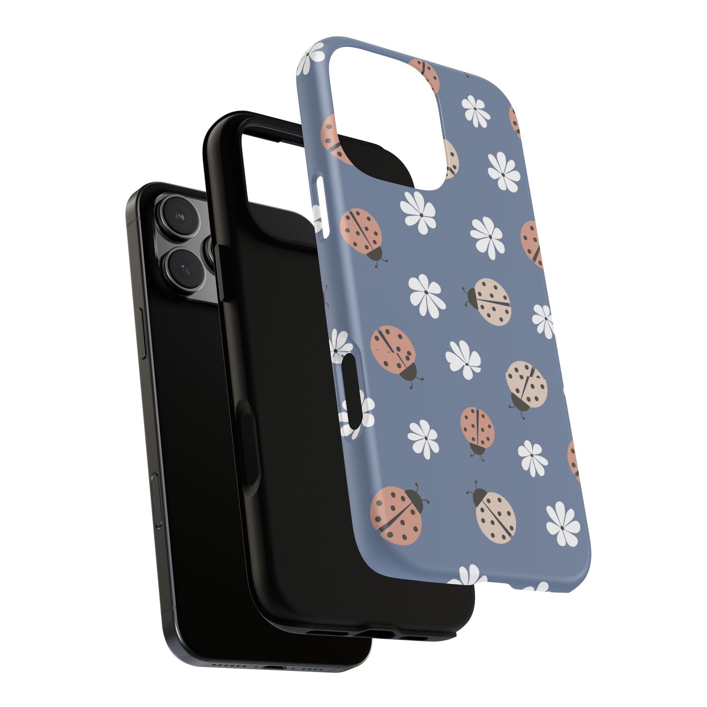 Lady Bugs and Floral Tough Case for IPhones 11 - 16