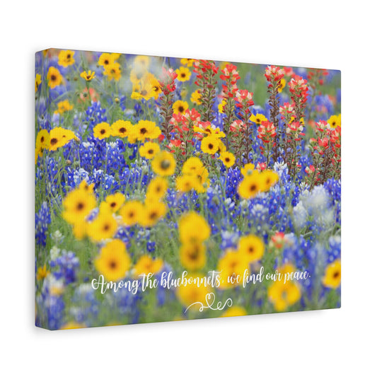 Bluebonnets Among the Wildflowers - Inspirational Wall Art Matte Canvas