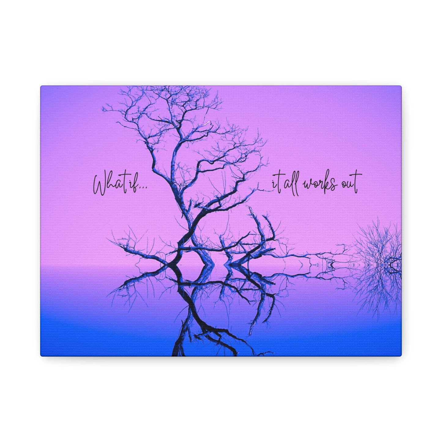 A Picture for Reflection and Inspiration:  Matte Canvas Wall Art