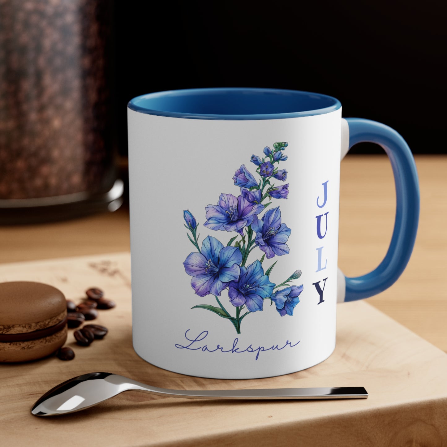 July Birth Flower Coffee Mug, 11oz, Birth Month, Born in July, Coffee Mug, Gifts For Her, Gifts For Mom, Friend Gift, Flower Mug