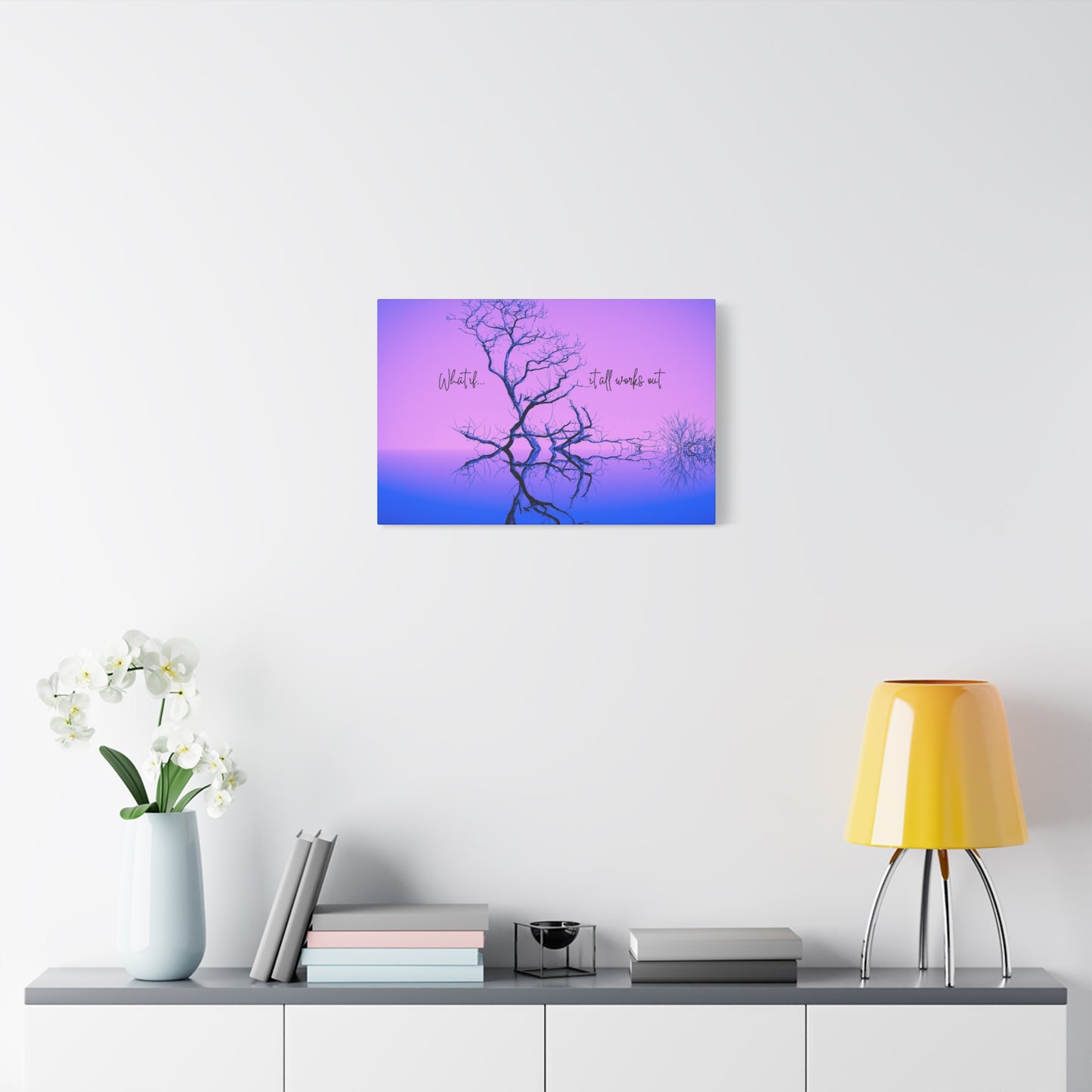 A Picture for Reflection and Inspiration:  Matte Canvas Wall Art