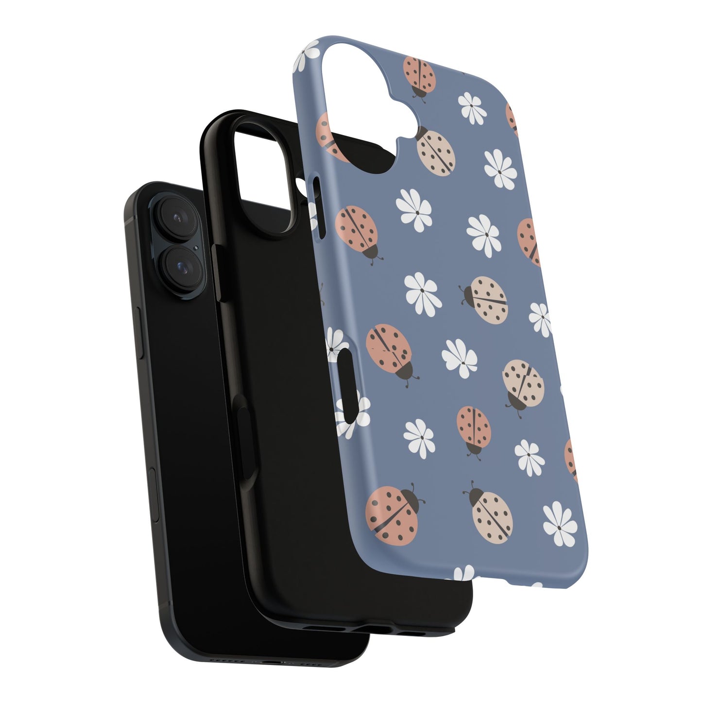 Lady Bugs and Floral Tough Case for IPhones 11 - 16