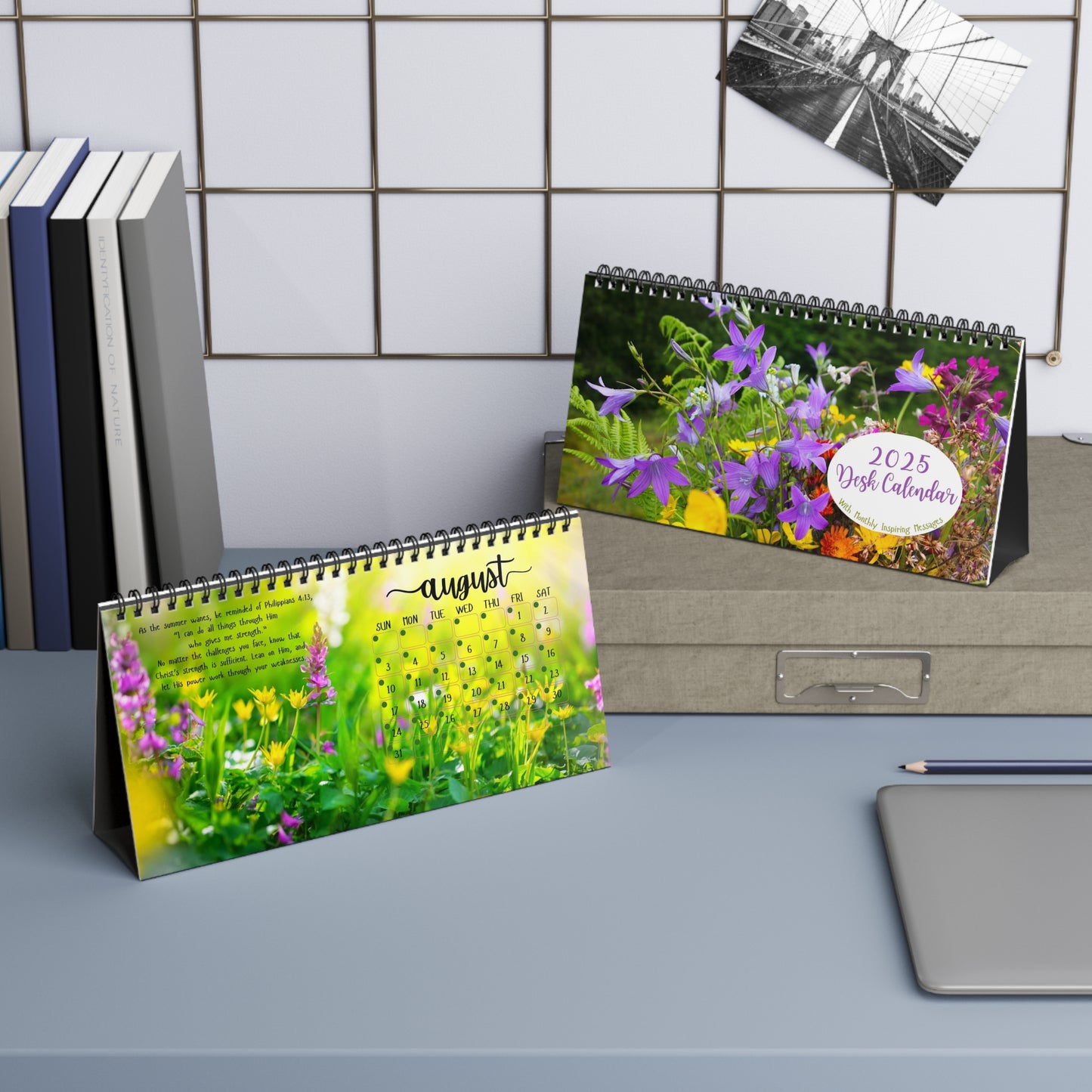 2025 Floral Desktop Calendar