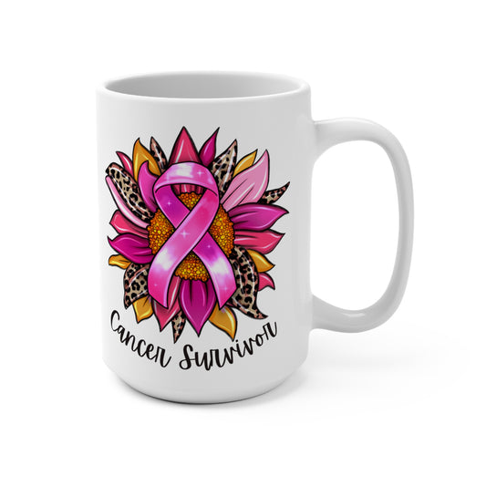 Customized Cancer Survivor Coffee Mug 15oz