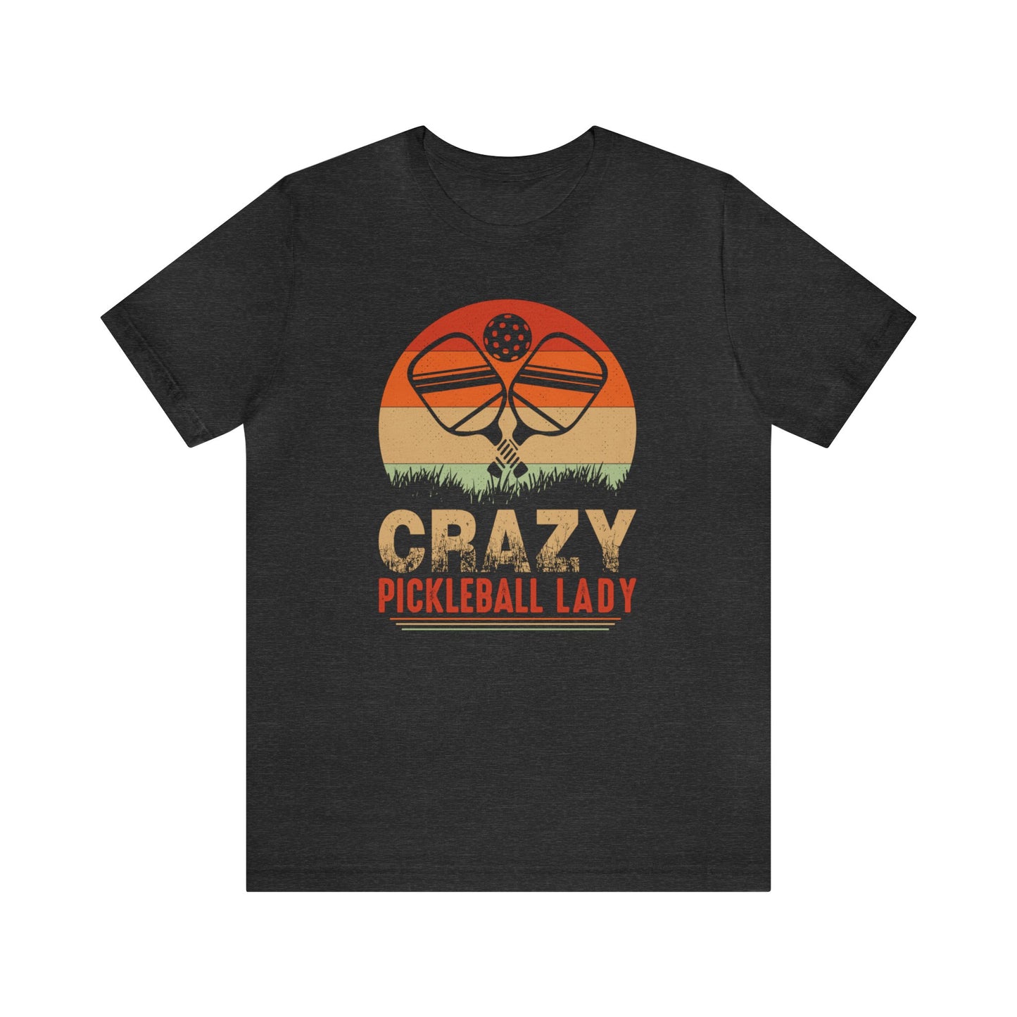 Crazy Pickleball Lady Jersey Short Sleeve Tee, Pickleball Lover, Pickleball T-Shirt, Sports Shirt, Gifts For Her, Pickleball Gift