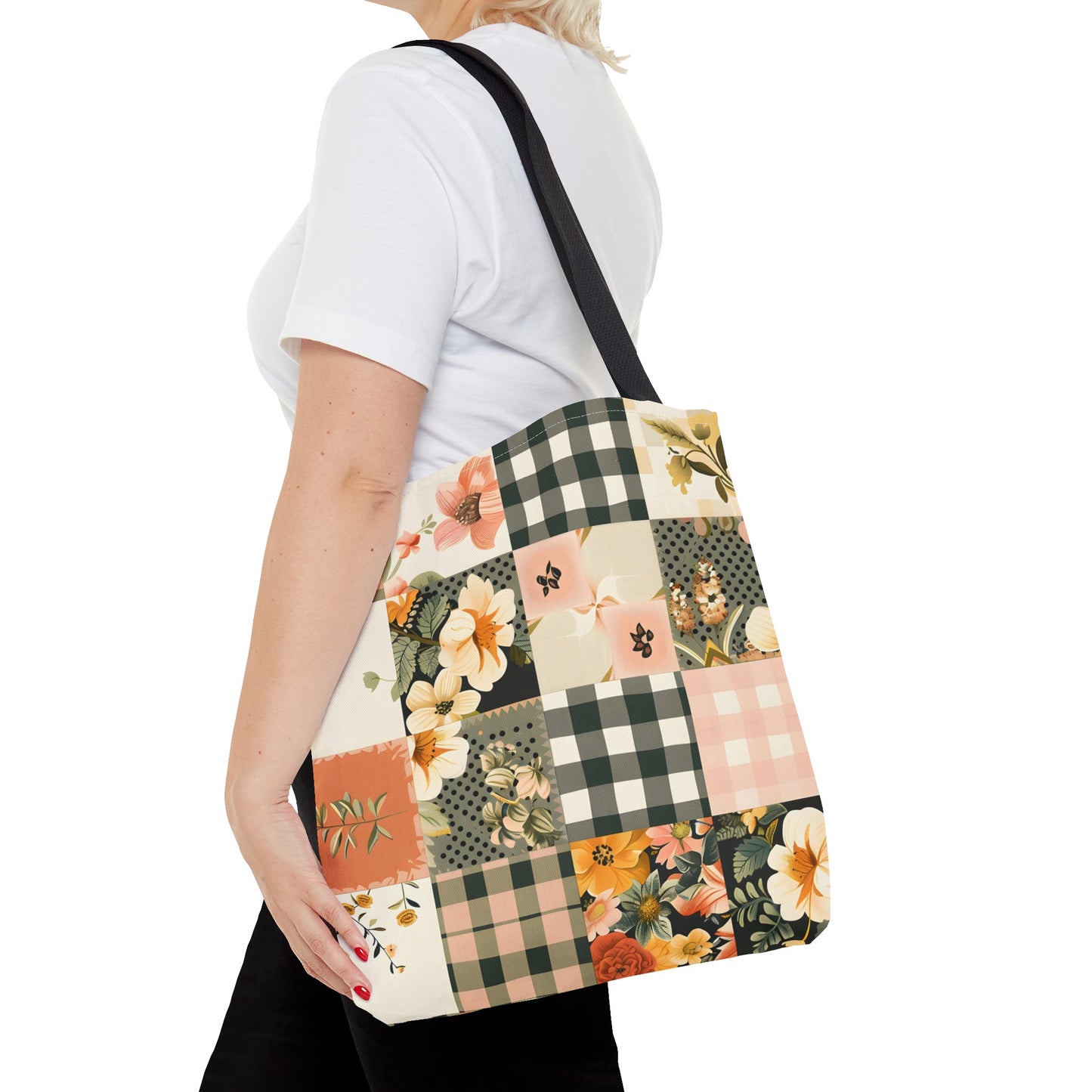 Cute Patchwork Pattern Tote Bag