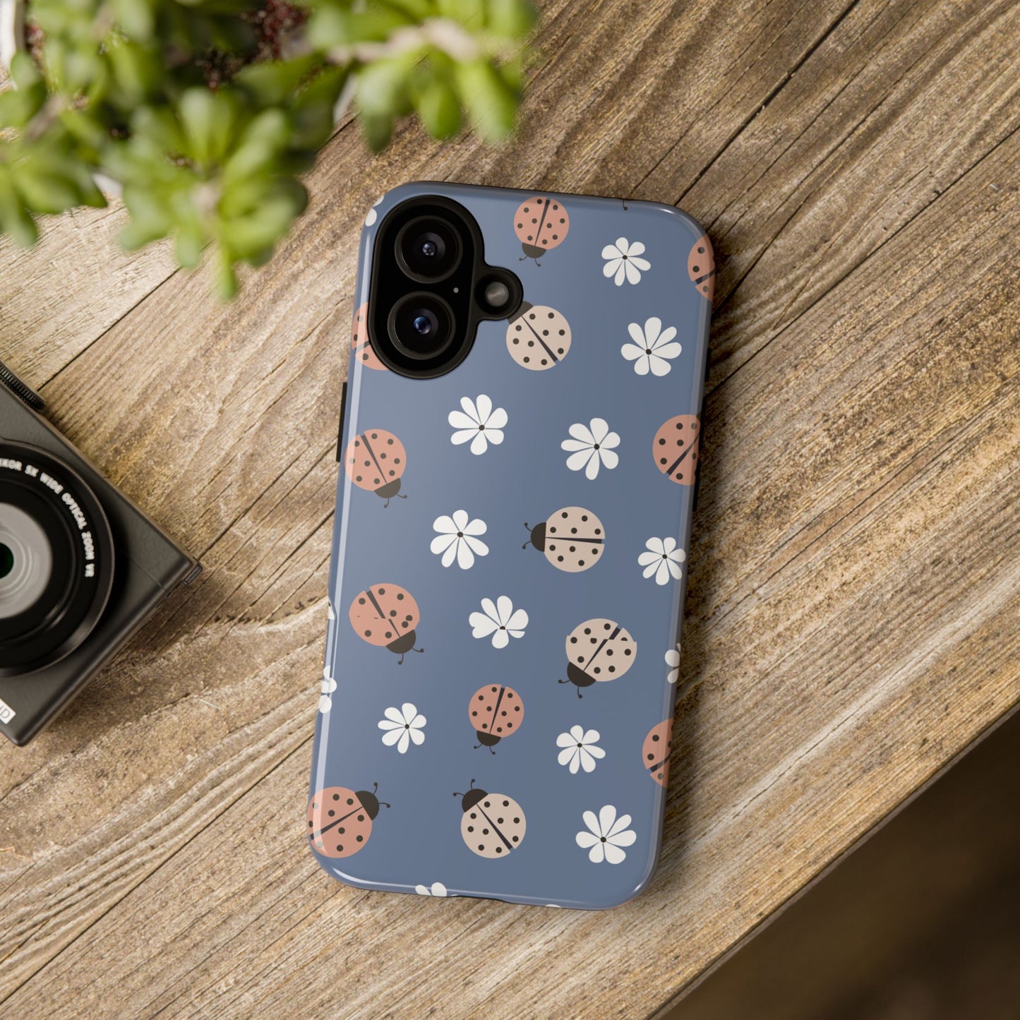 Lady Bugs and Floral Tough Case for IPhones 11 - 16