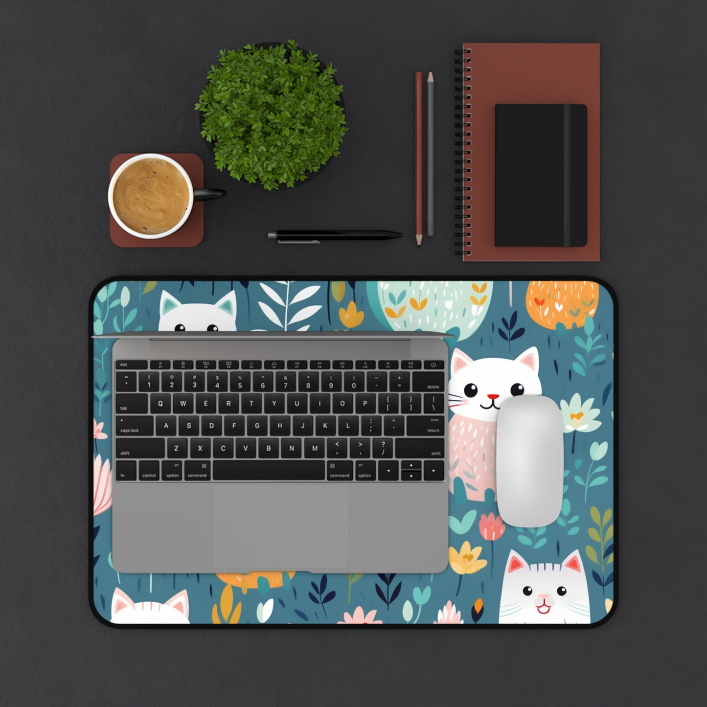 Cute, Colorful Cats Desk Mat / Mouse Pad