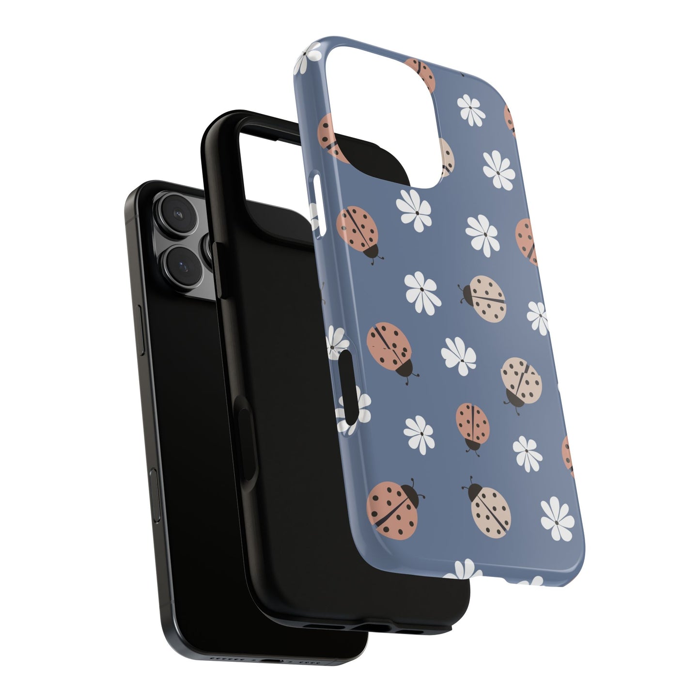 Lady Bugs and Floral Tough Case for IPhones 11 - 16