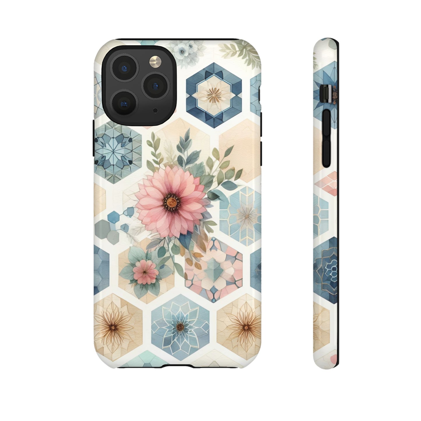 Watercolor Hexagon IPhone Cases 11 - 15