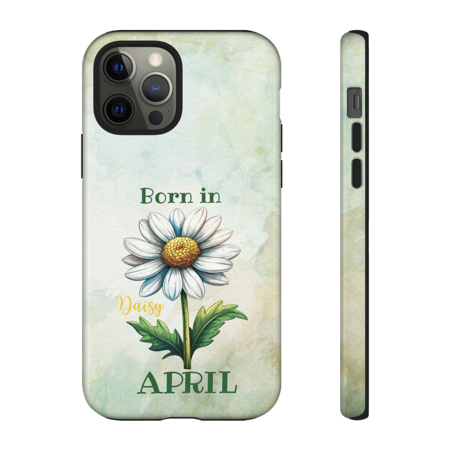 Born in April IPhone Cases, April Birthday, Daisy Flower IPhone Case