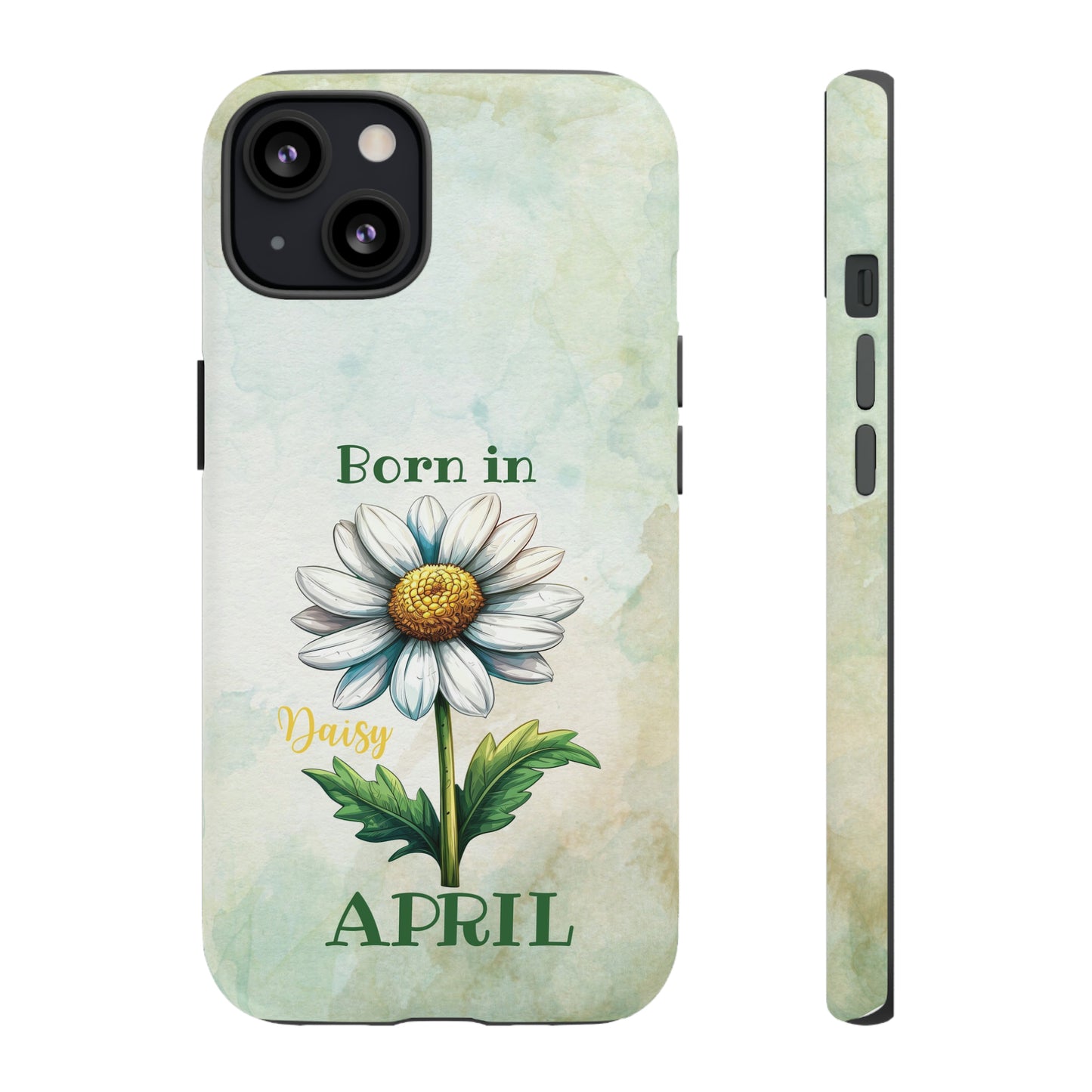 Born in April IPhone Cases, April Birthday, Daisy Flower IPhone Case