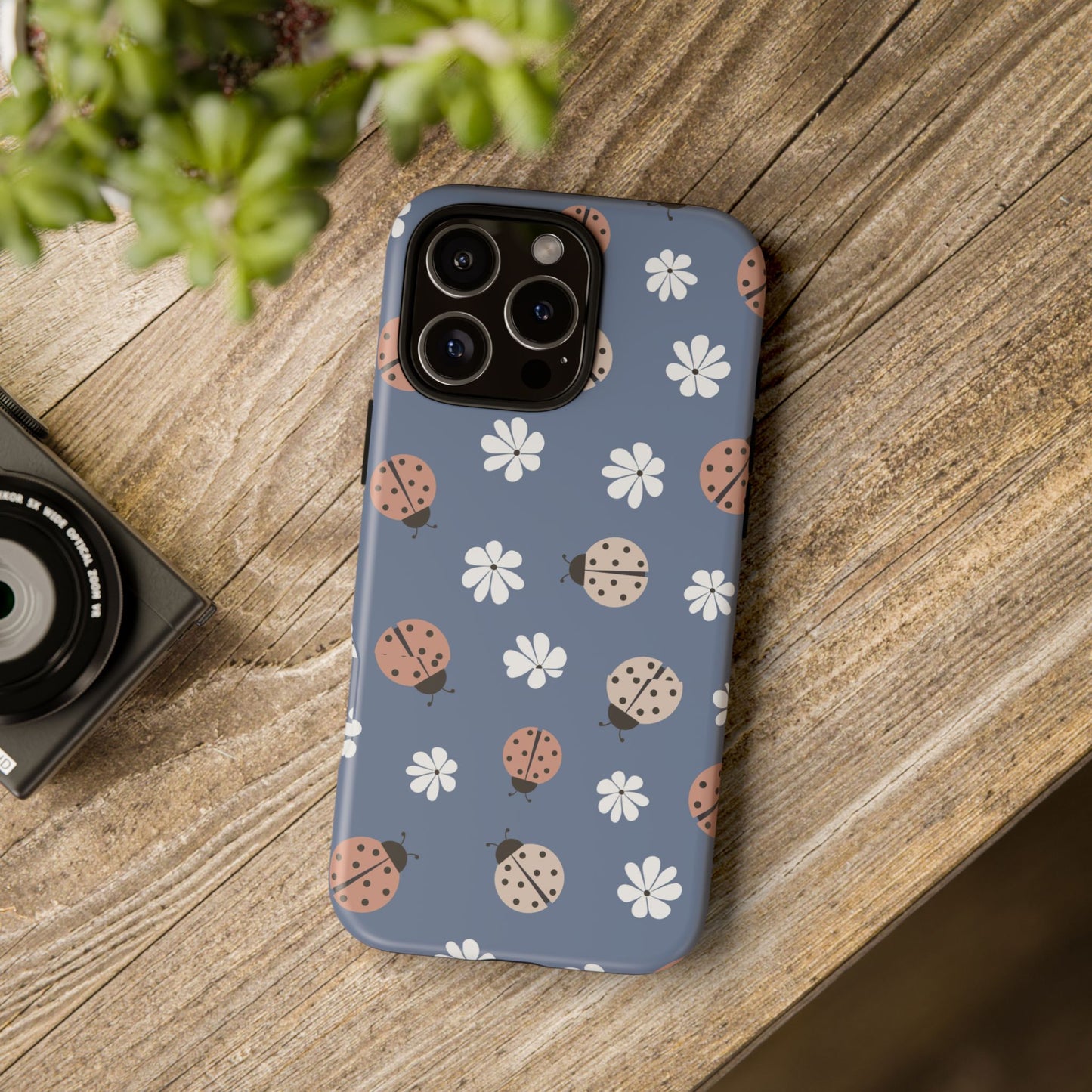 Lady Bugs and Floral Tough Case for IPhones 11 - 16