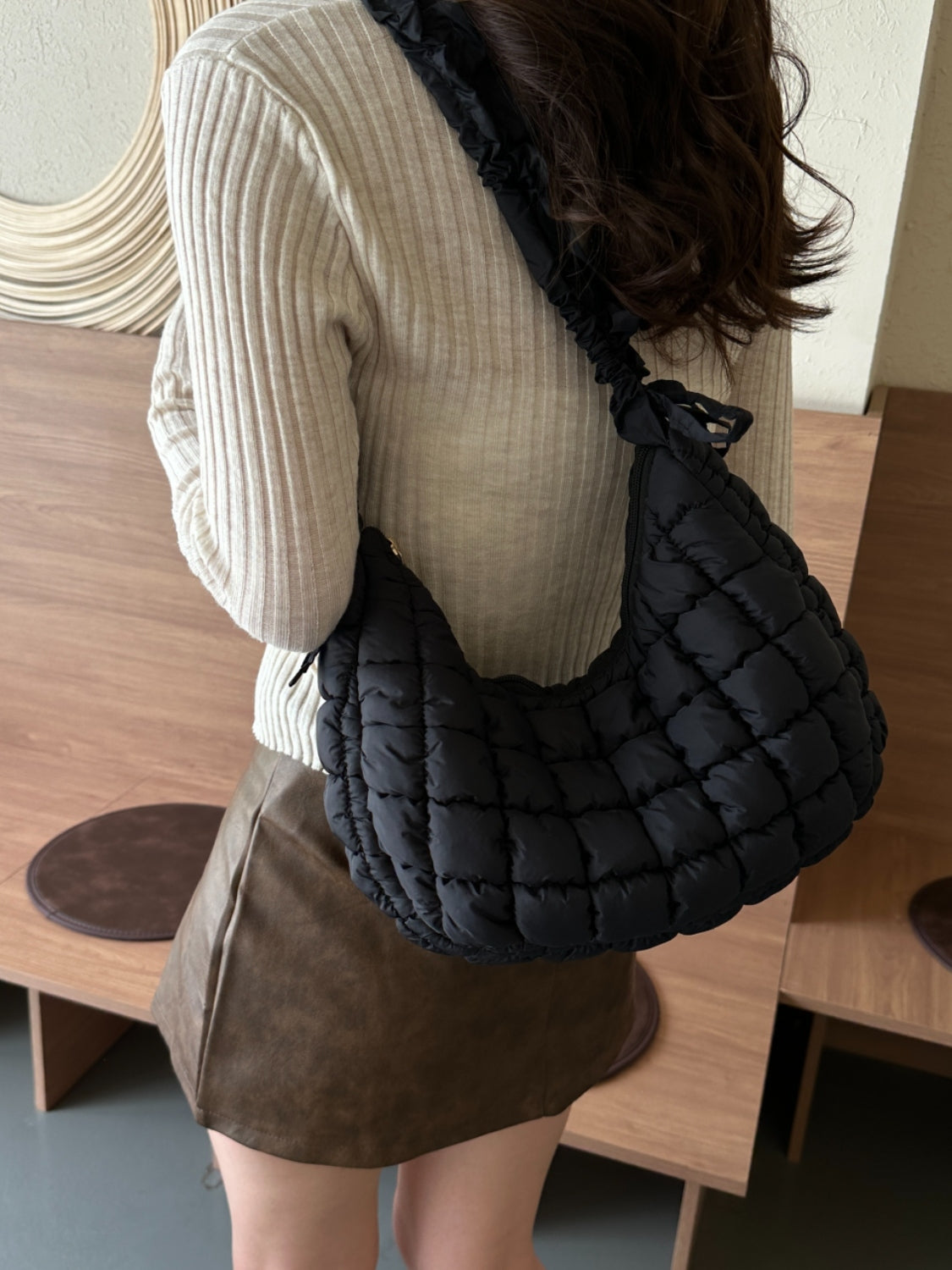 Quilted Bubble Shoulder Bag