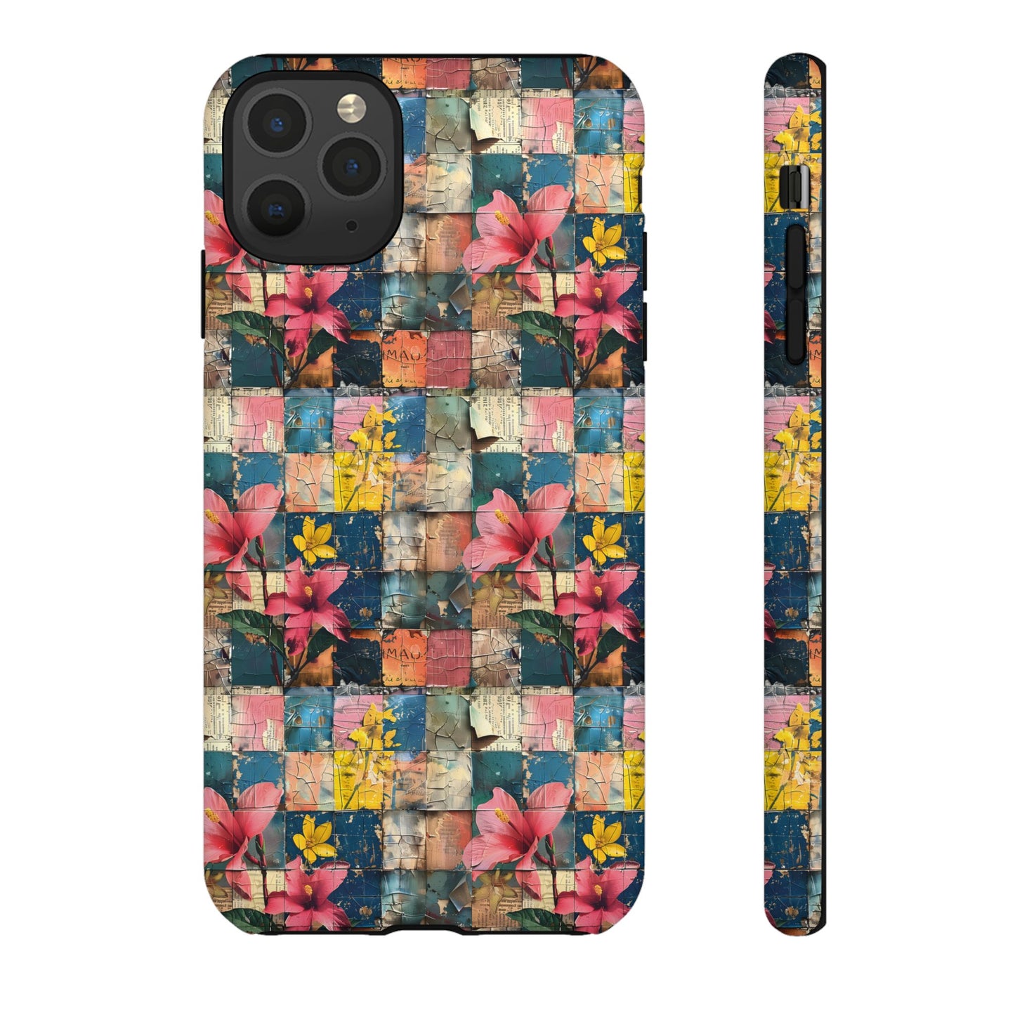 Collage Pattern IPhone Case - IPhones 11 - 15