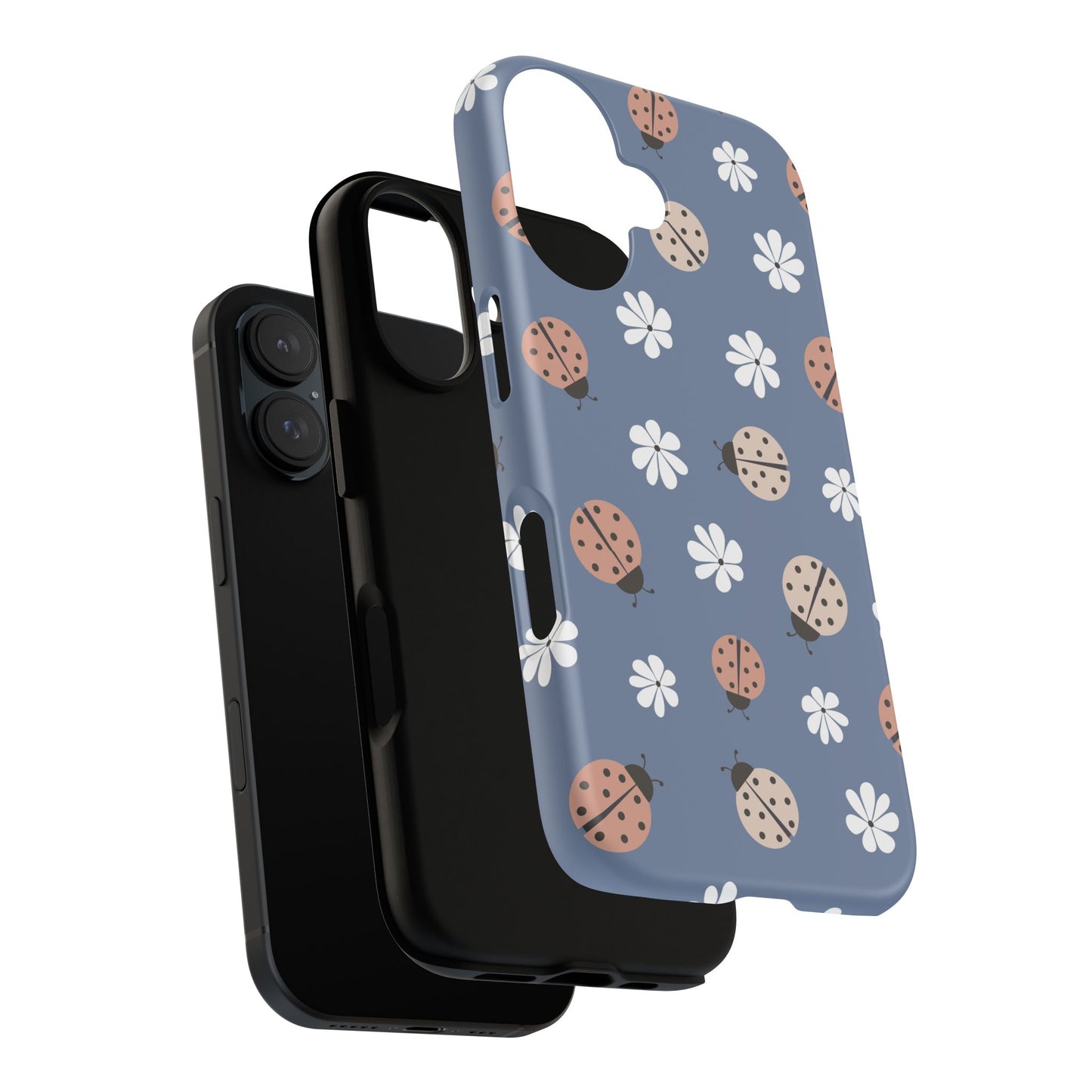 Lady Bugs and Floral Tough Case for IPhones 11 - 16