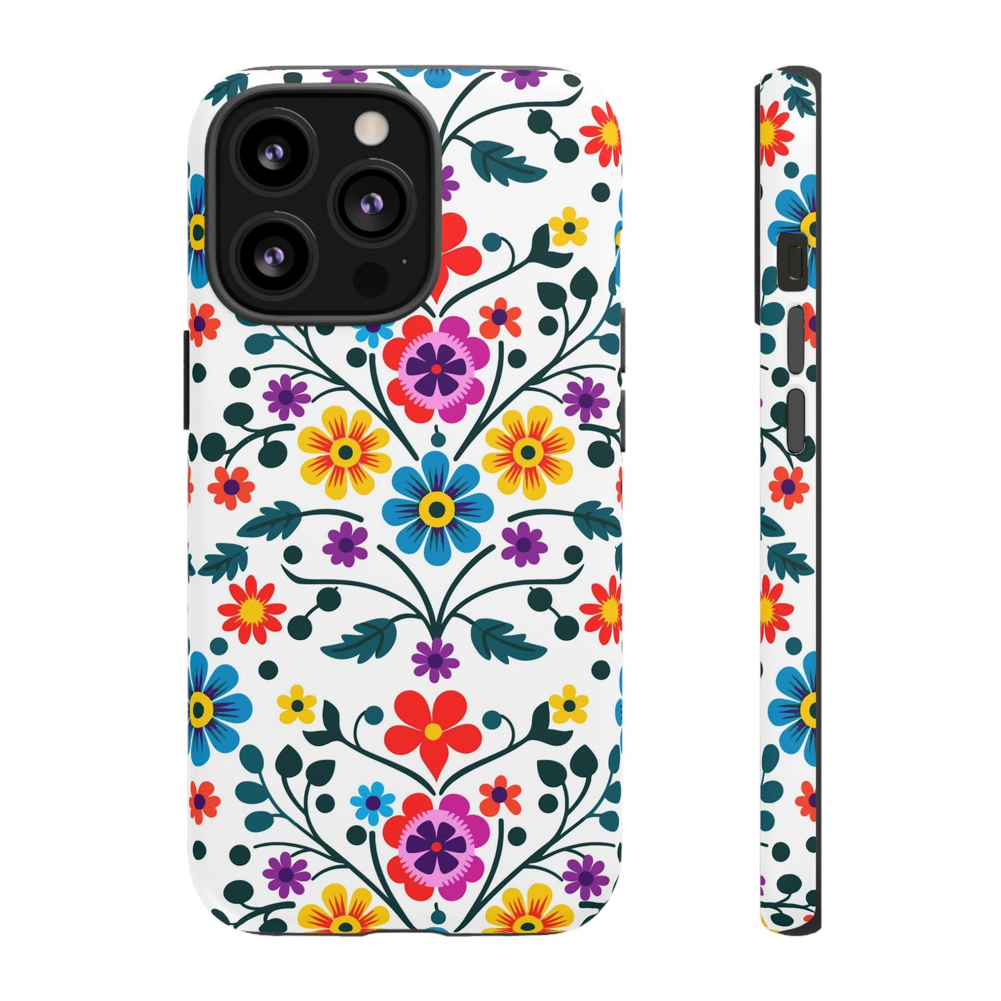 Beautiful Floral IPhone Protective Case for IPhones 11 - 16