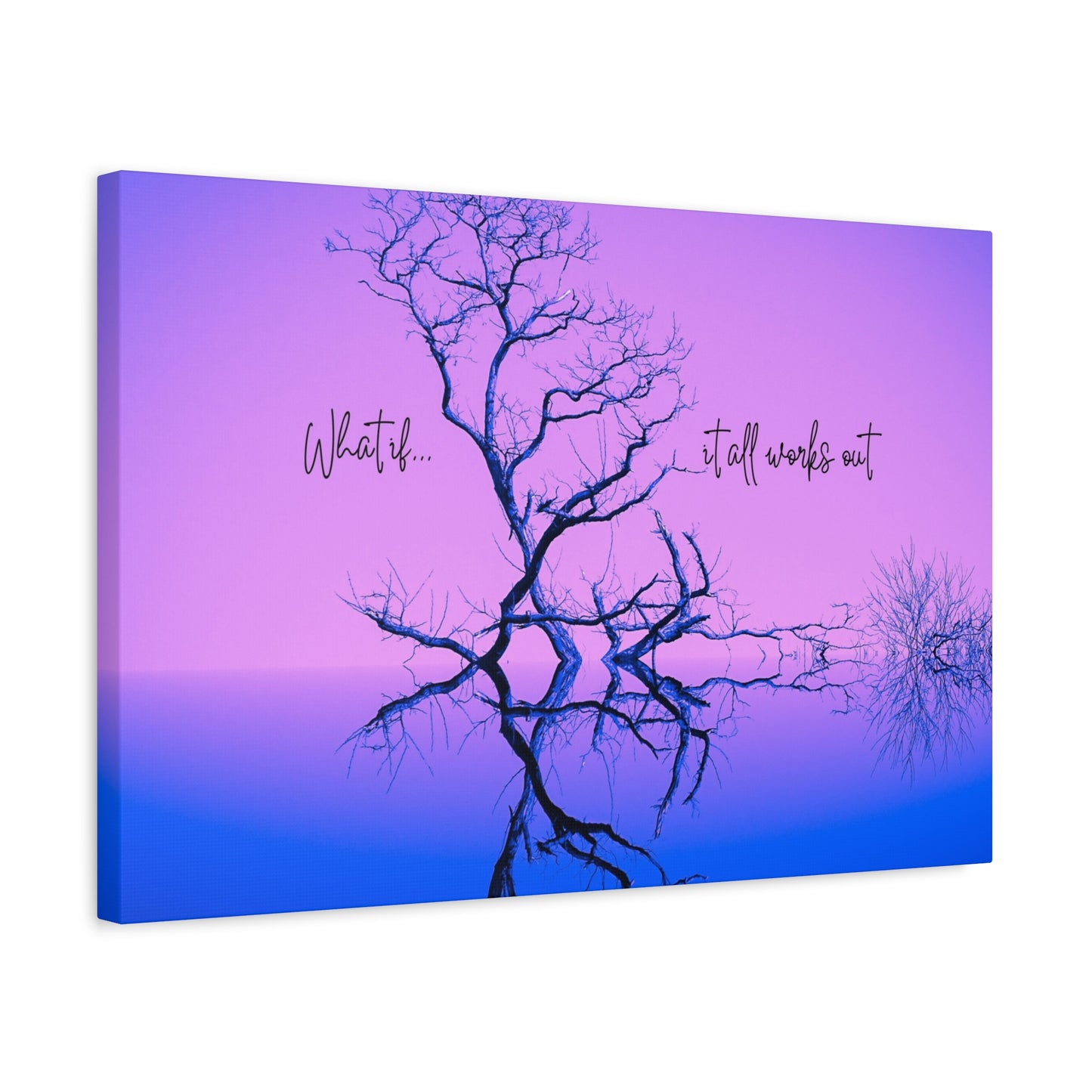 A Picture for Reflection and Inspiration:  Matte Canvas Wall Art