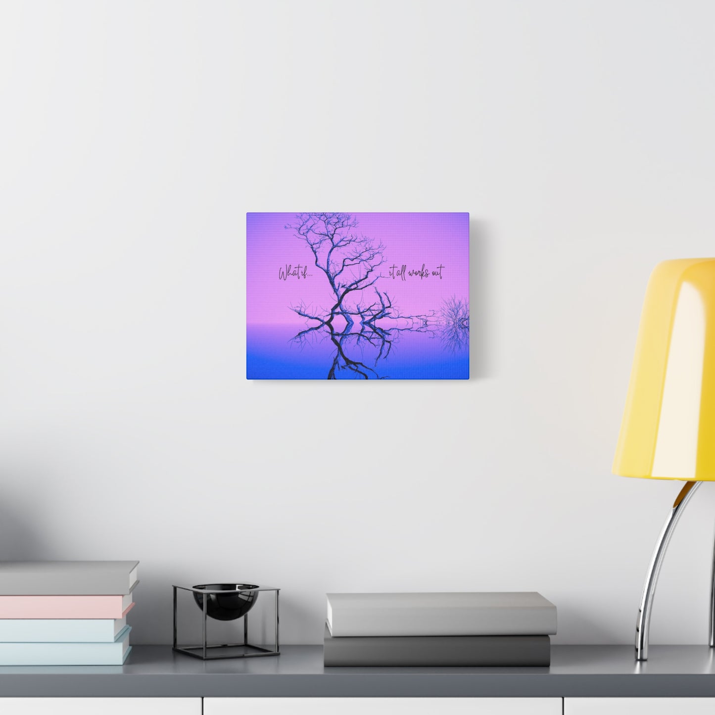 A Picture for Reflection and Inspiration:  Matte Canvas Wall Art