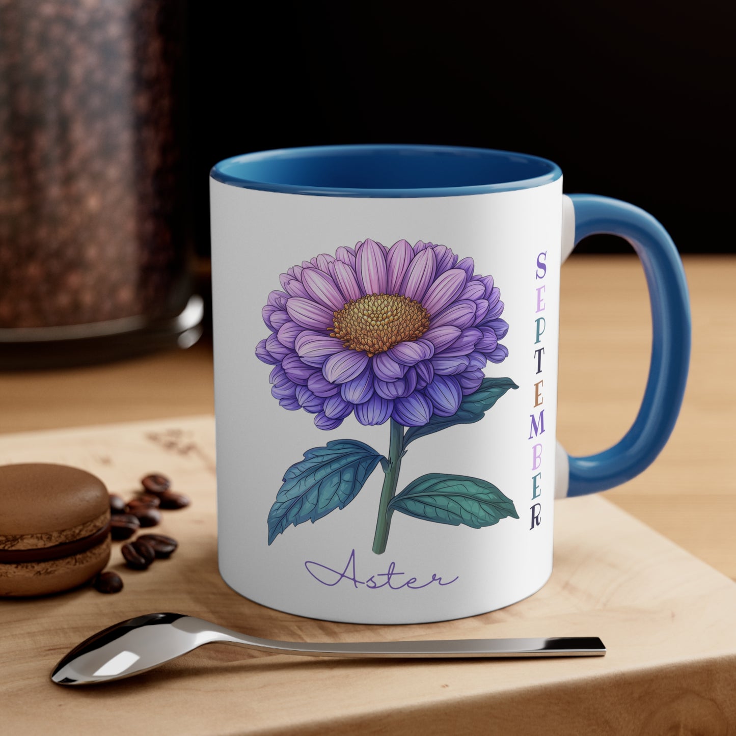 September Birth Flower Coffee Mug, 11oz, Birth Month, Born in September, Coffee Mug, Gifts For Her, Gifts For Mom, Friend Gift, Flower Mug