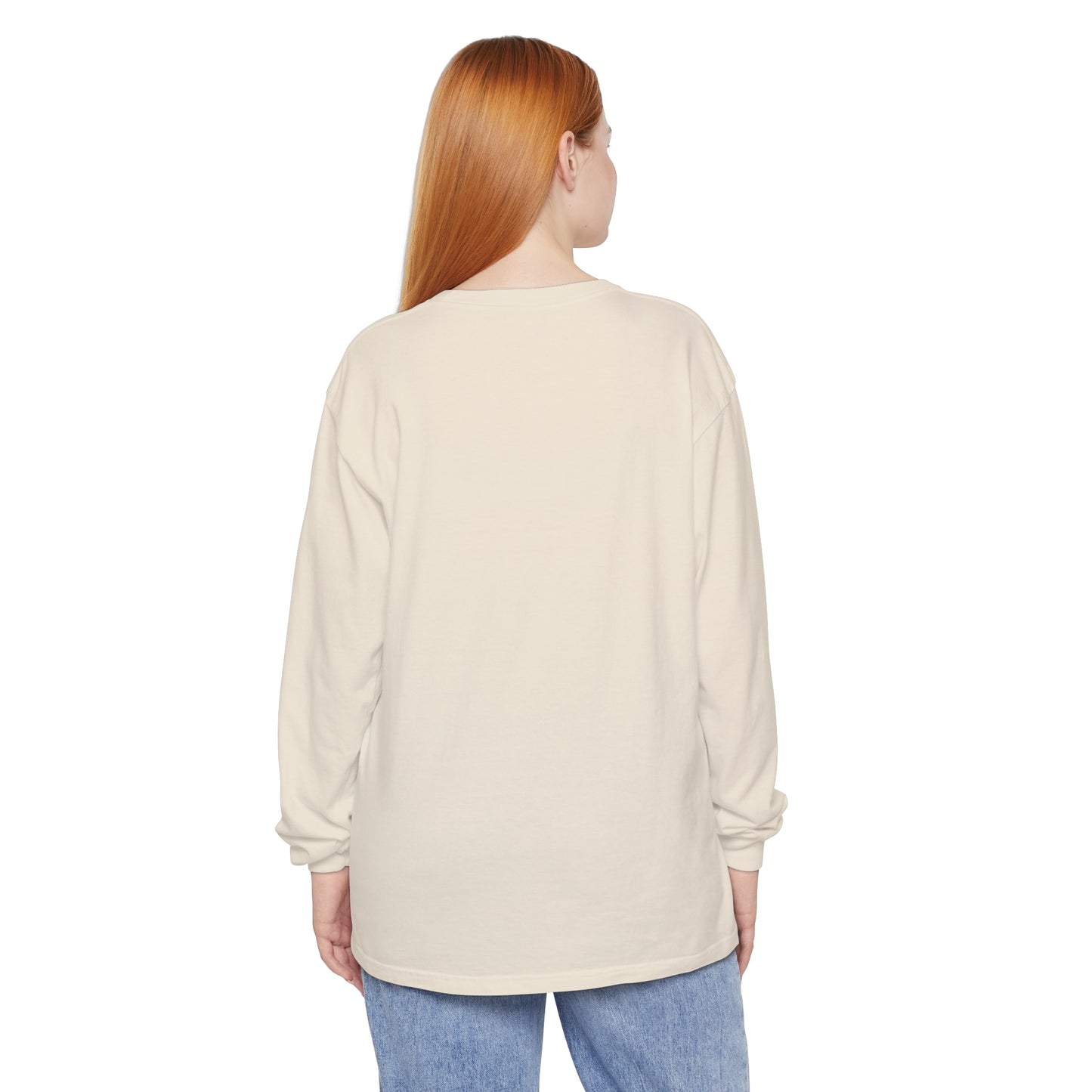 Football Long Sleeve Beige T-Shirt With Leopard Heart