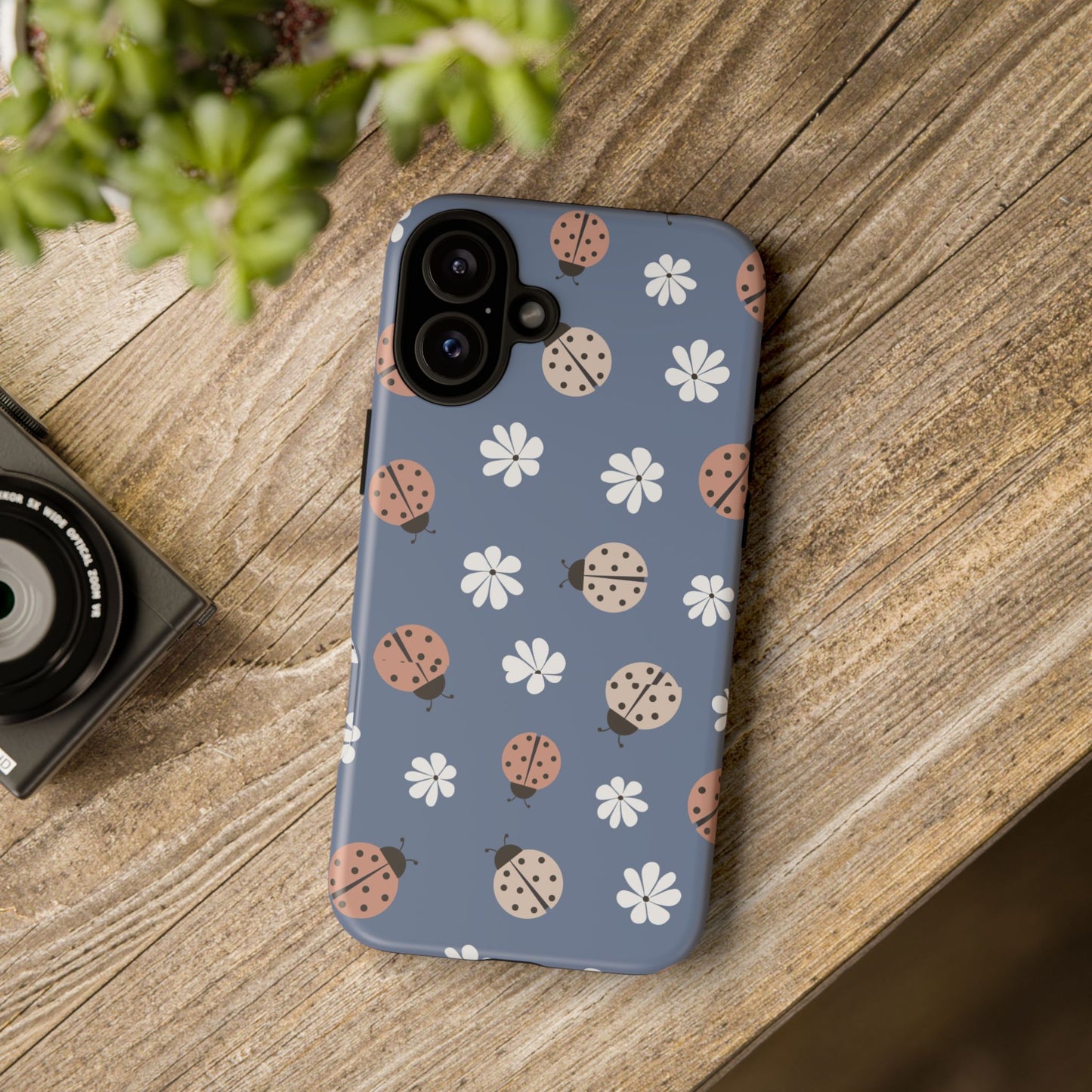 Lady Bugs and Floral Tough Case for IPhones 11 - 16