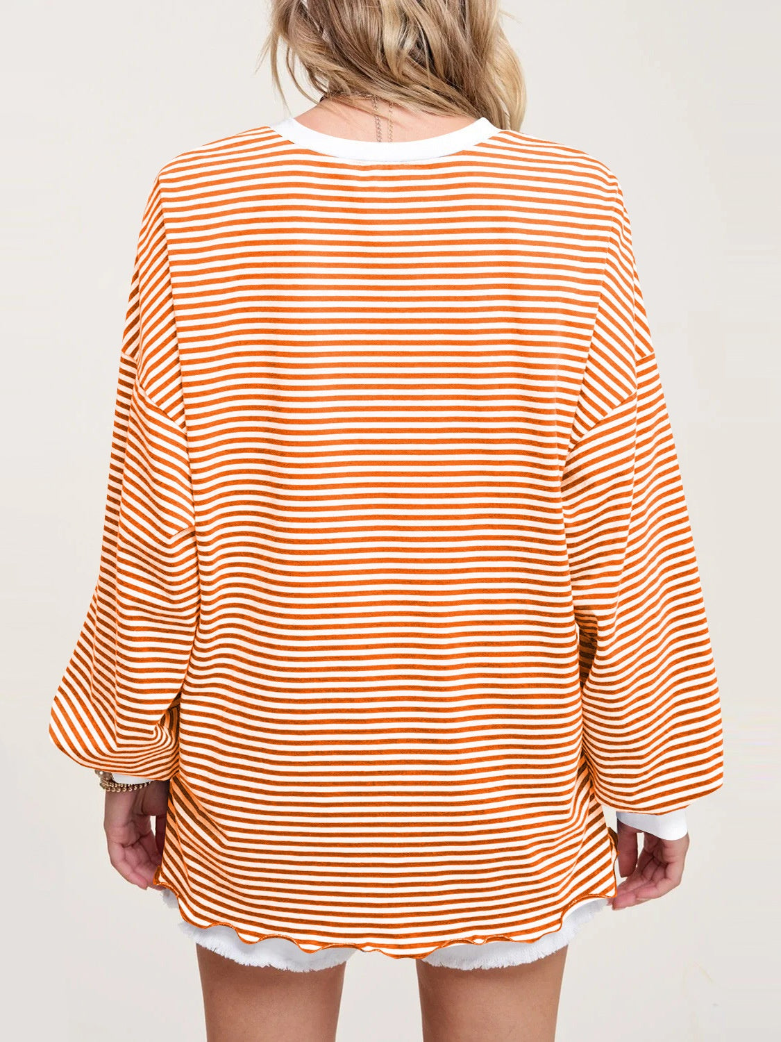 Striped Long Sleeve Sweatshirt