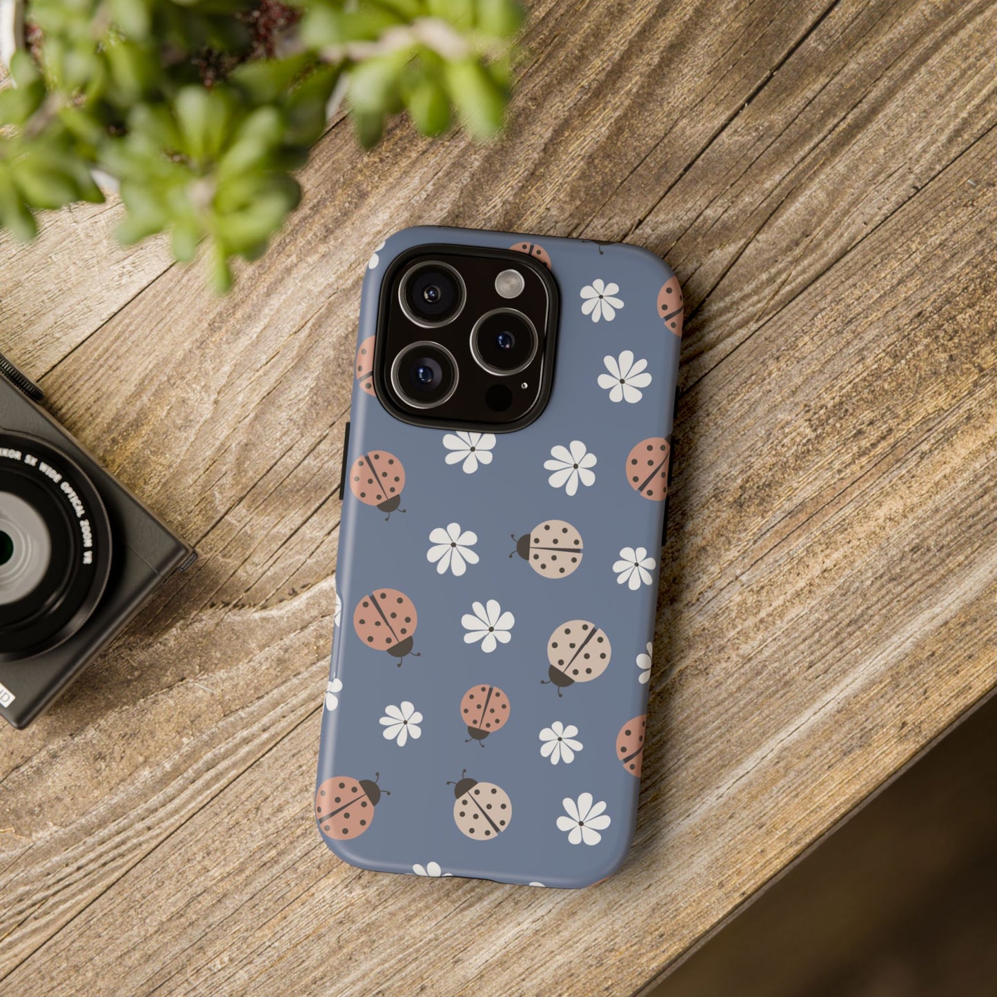 Lady Bugs and Floral Tough Case for IPhones 11 - 16