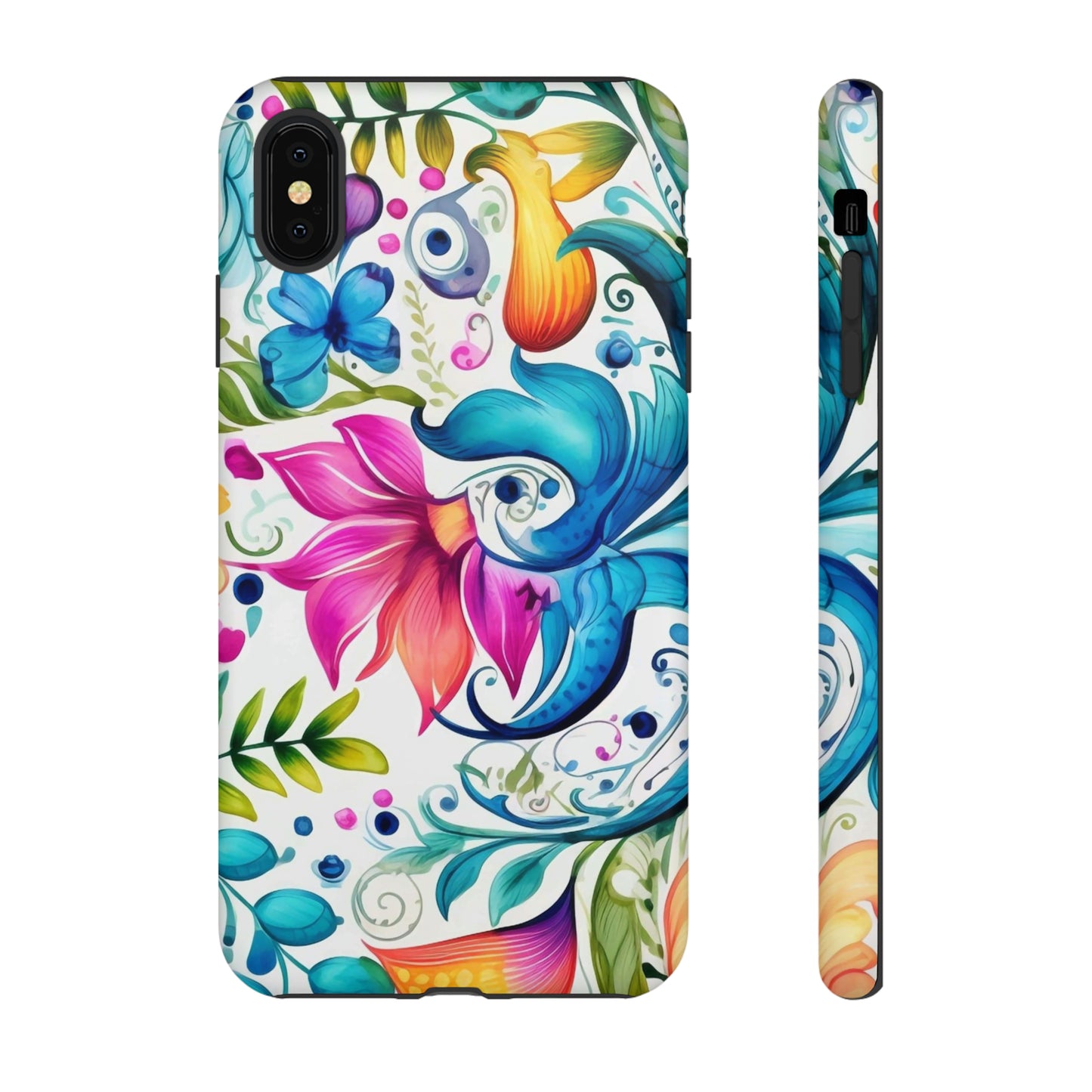 IPhone 15 to IPhone 10 - We've Got Your (Phone) Covered! Beautiful Floral Paisley IPhone Tough Cases, Phone Case, IPhone Case, Cover