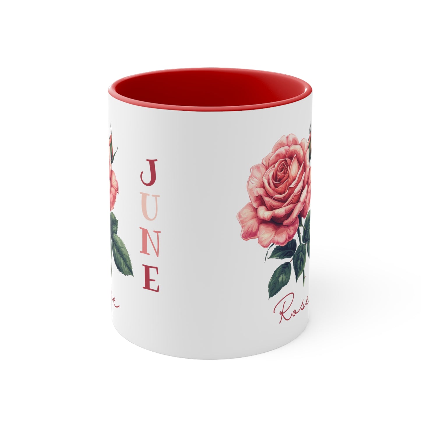 June Birth Flower Coffee Mug, 11oz, Birth Month, Born in June, Coffee Mug, Gifts For Her, Gifts For Mom, Friend Gift, Rose Mug