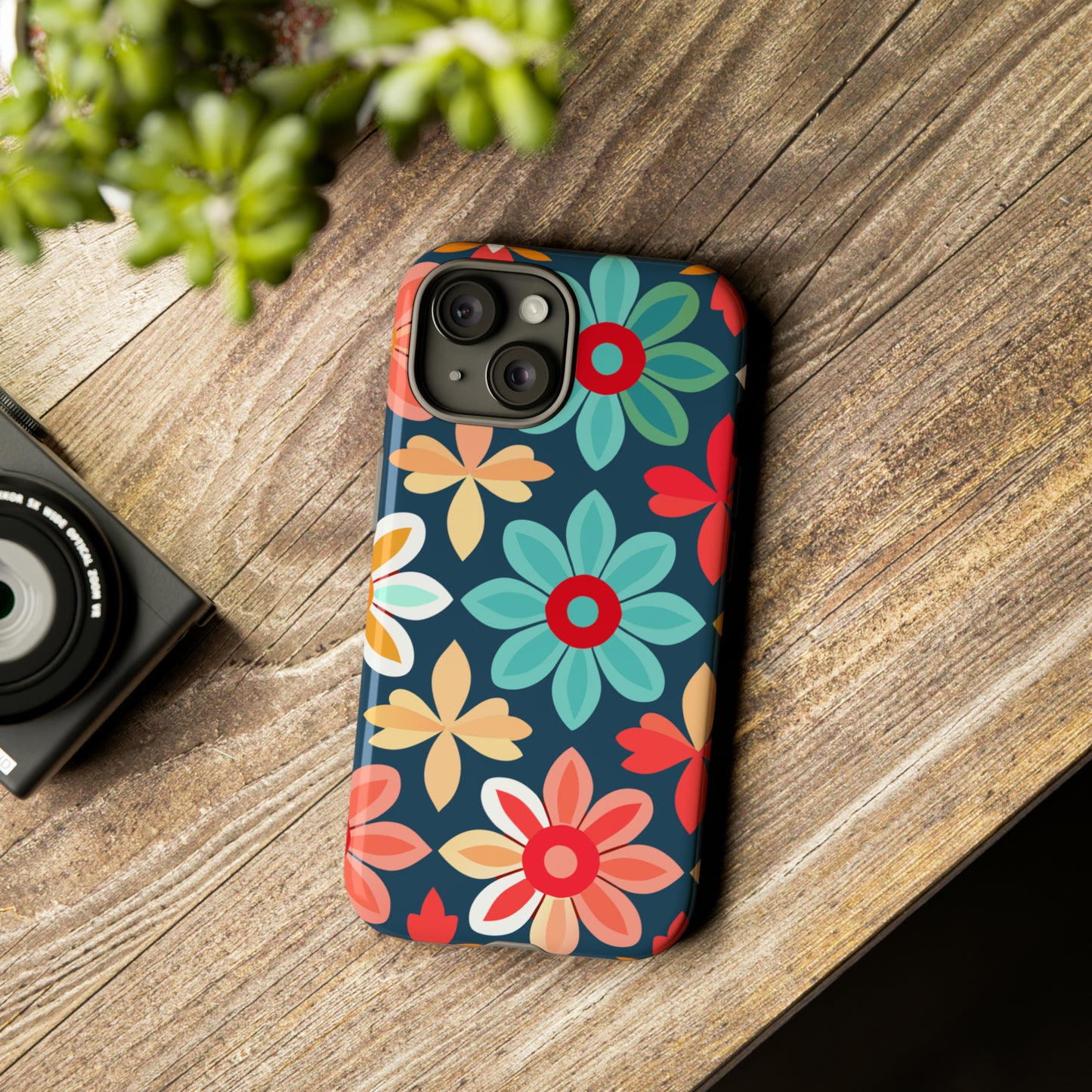 Colorful Floral IPhone Tough Cases, IPhone Case, Case for Phone, Phone Cover, Gifts For Her, IPhone Protective Case, Colorful IPhone Case