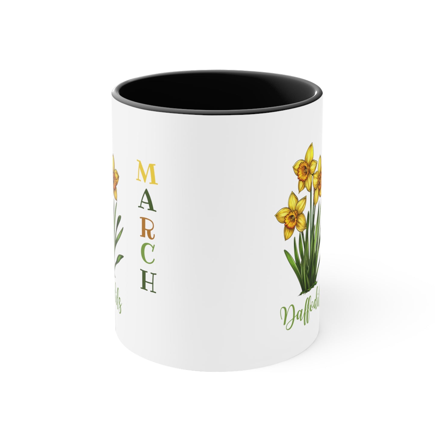 March Birth Flower Coffee Mug, 11oz, Birth Month, Born in March, Coffee Mug, Gifts For Her, Gifts For Mom, Friend Gift, Flower Mug