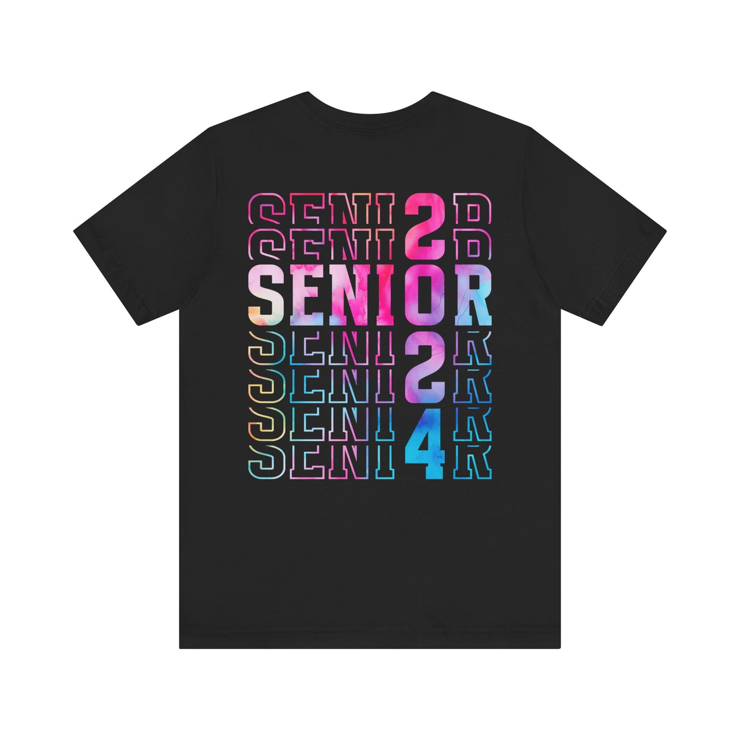 Senior 2024 Short Sleeve T-Shirt Print on Both Front and Back
