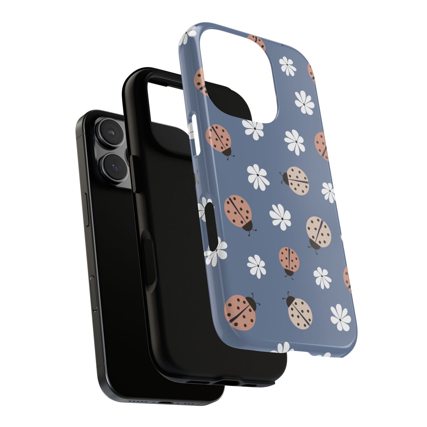 Lady Bugs and Floral Tough Case for IPhones 11 - 16