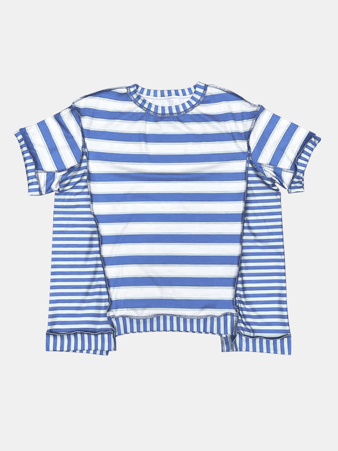 Contrast Stripes:  Great T-Shirt in Several Color Choices