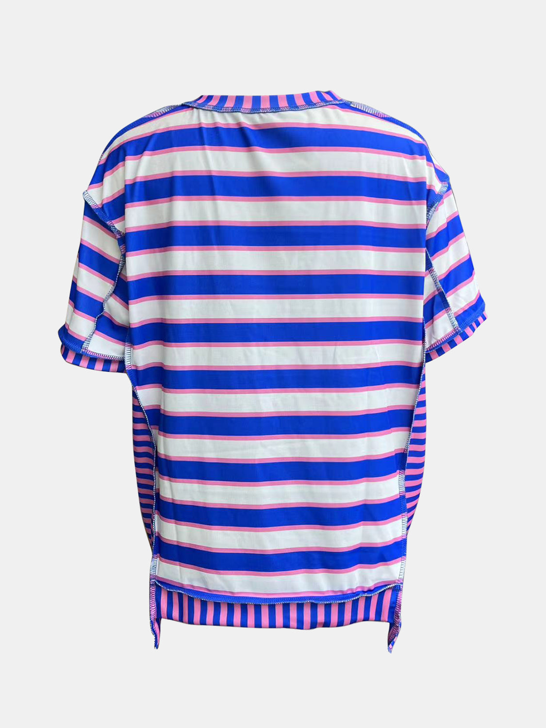 Contrast Stripes:  Great T-Shirt in Several Color Choices