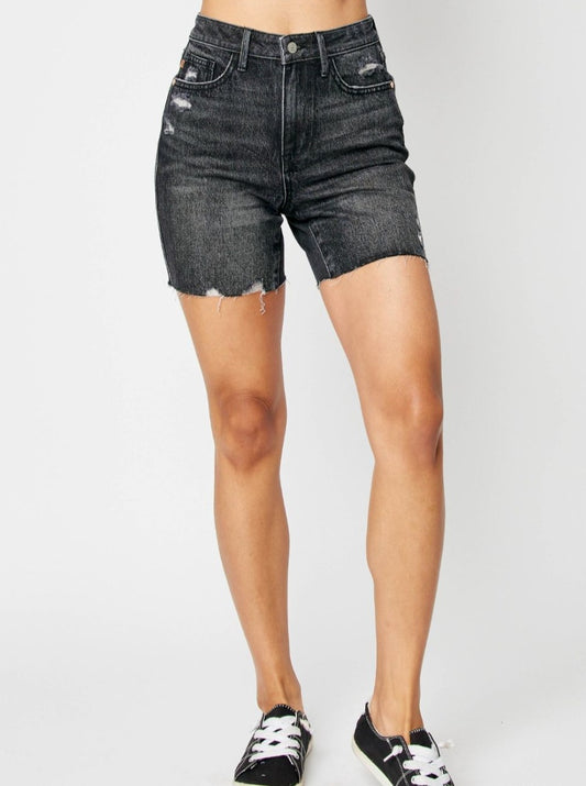 Judy Blue:  Denim Shorts - Full Size High Waist Denim Shorts