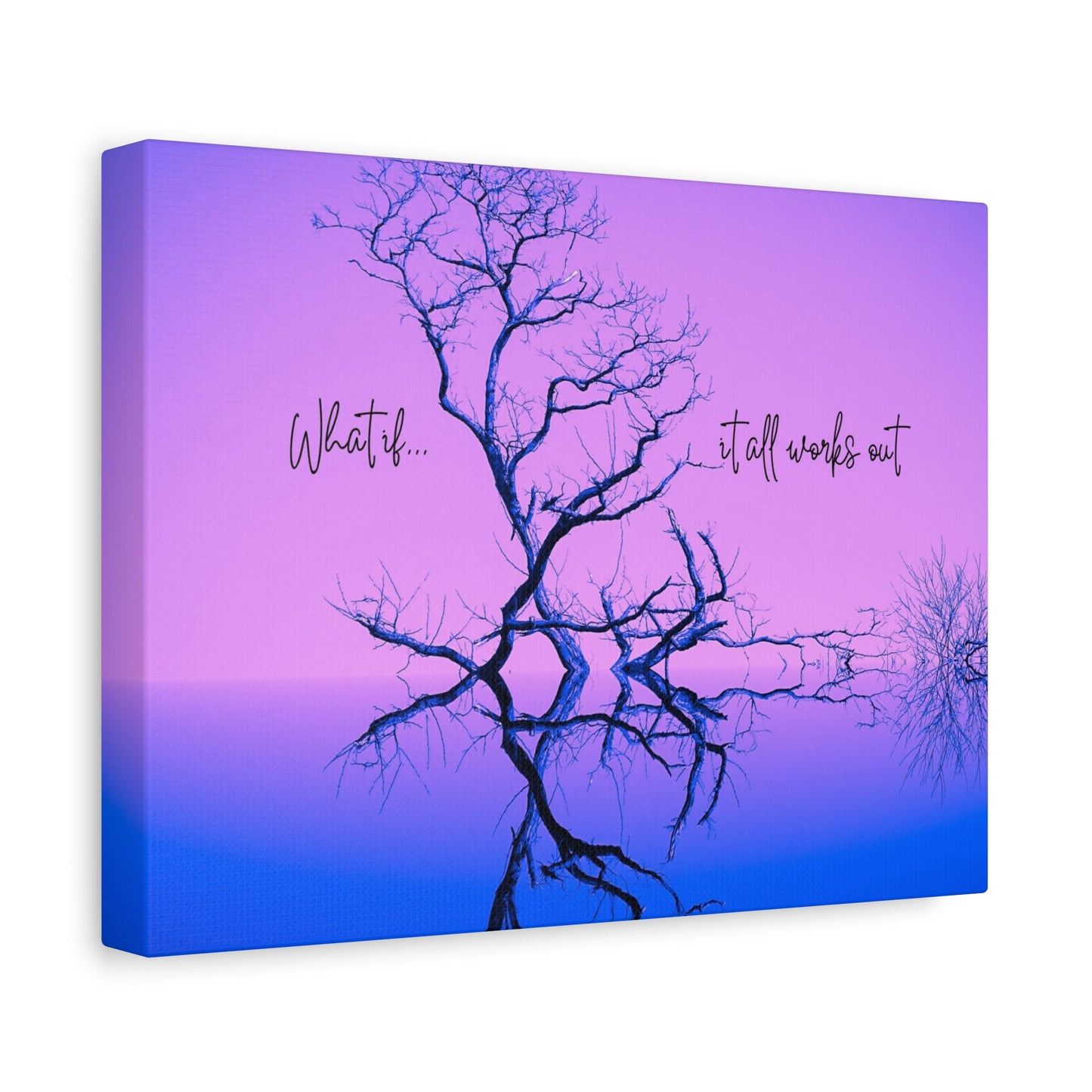 A Picture for Reflection and Inspiration:  Matte Canvas Wall Art