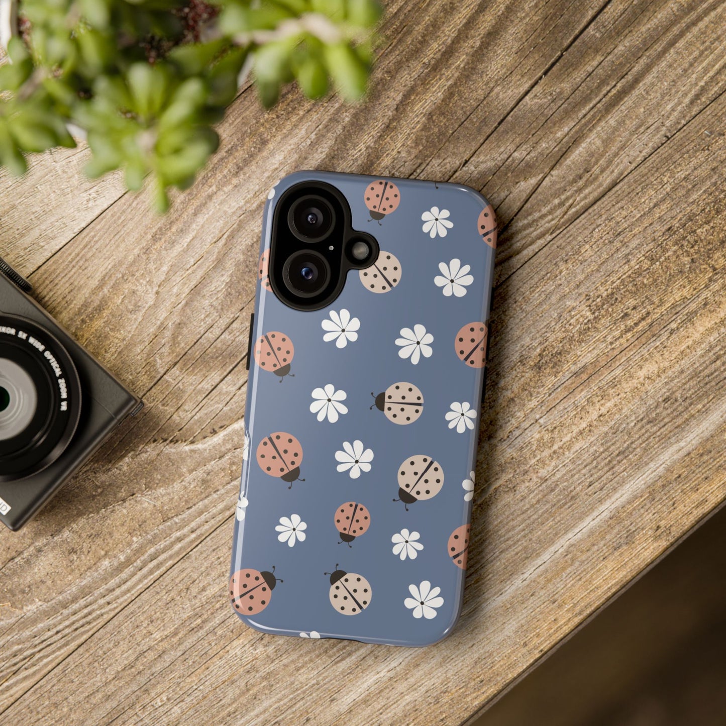 Lady Bugs and Floral Tough Case for IPhones 11 - 16