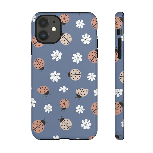 Lady Bugs and Floral Tough Case for IPhones 11 - 16