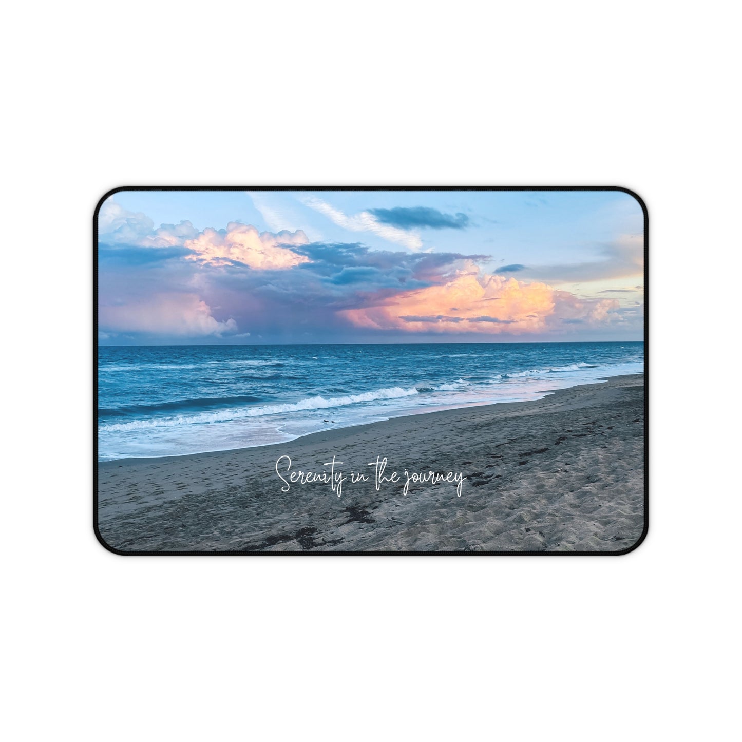 Scenic Ocean View Mousepad with Inspirational Message