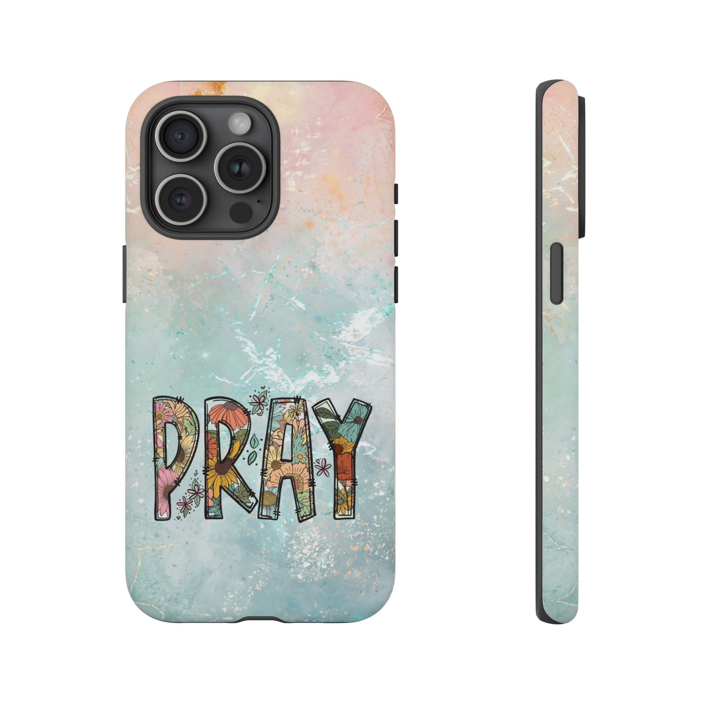 Floral PRAY iPhone Protective Cases