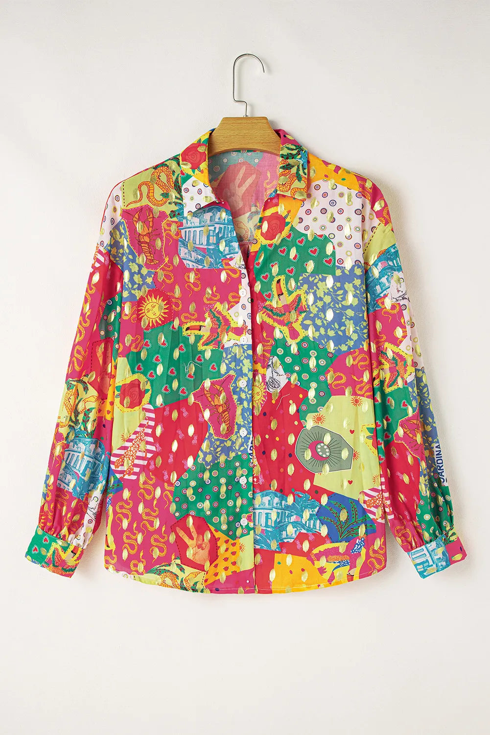 Printed Long Sleeve Shirt