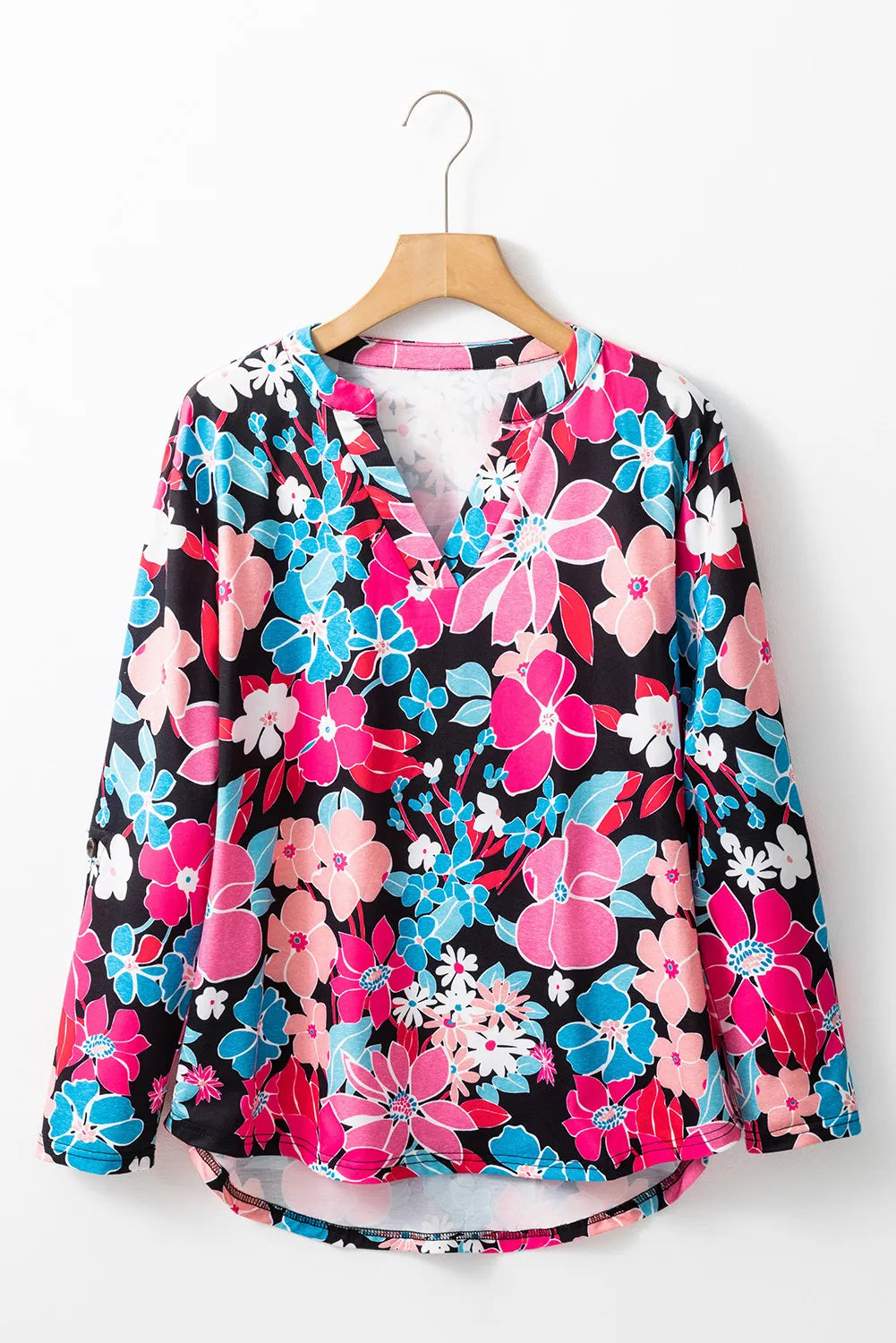 Floral V-Neck Blouse