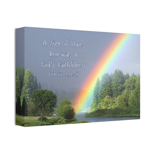 Rainbows - A Sign of Hope, Renewal, and God's Faithfulness - Canvas Wall Art