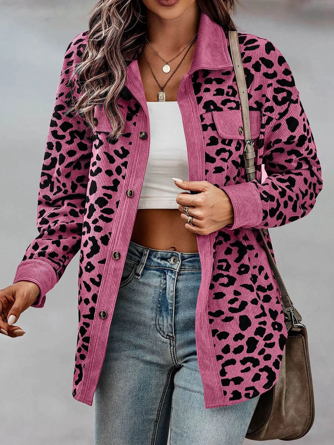 Leopard Long Sleeve Jacket