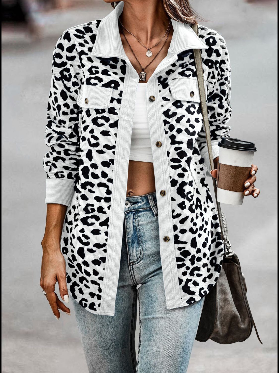 Leopard Long Sleeve Jacket