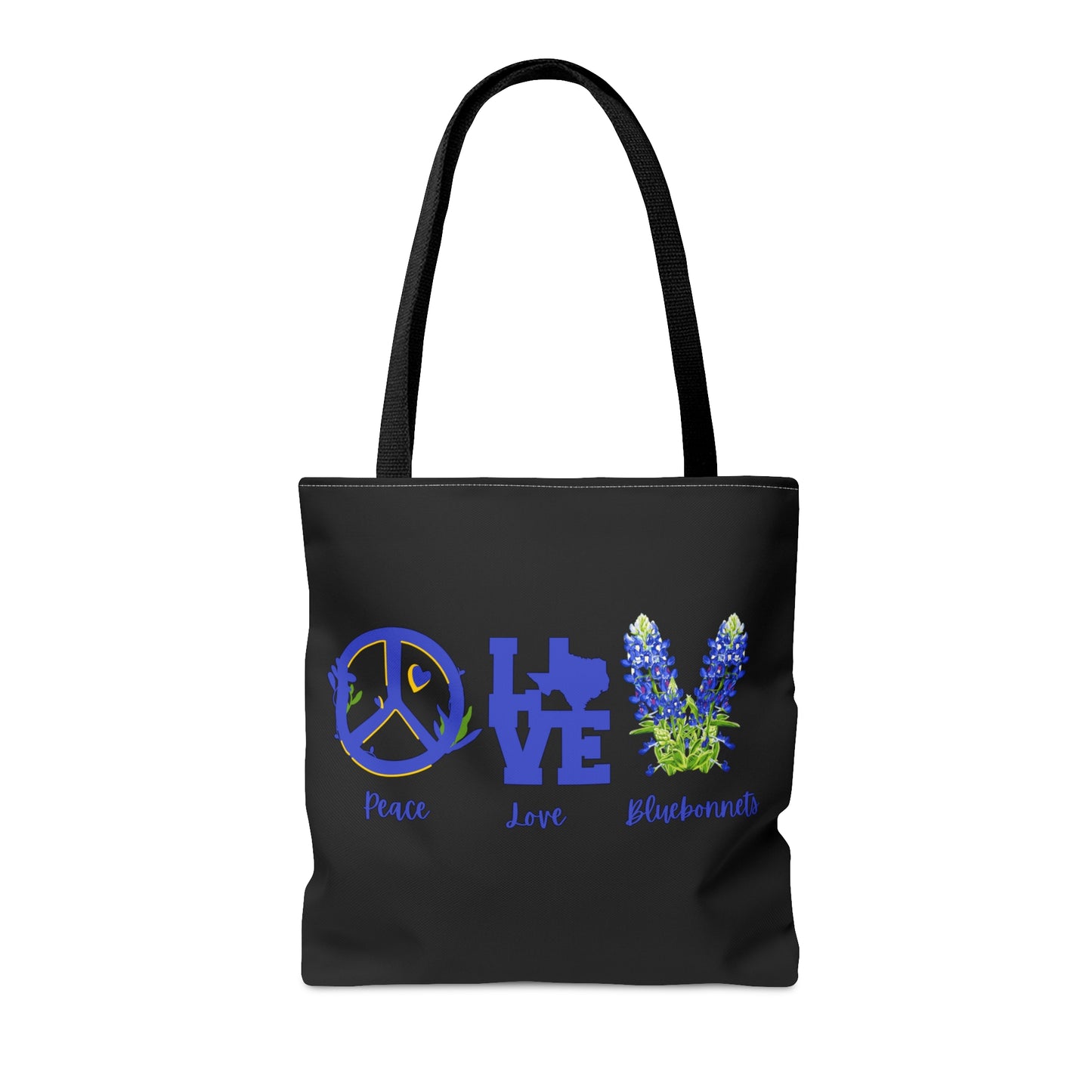 Texas Bluebonnet Tote Bag, Canvas Bag, Canvas Tote, Shopping Bag, Book Bag, Travel Bag, Storage Bag, Beach Bag, Gifts For Mom