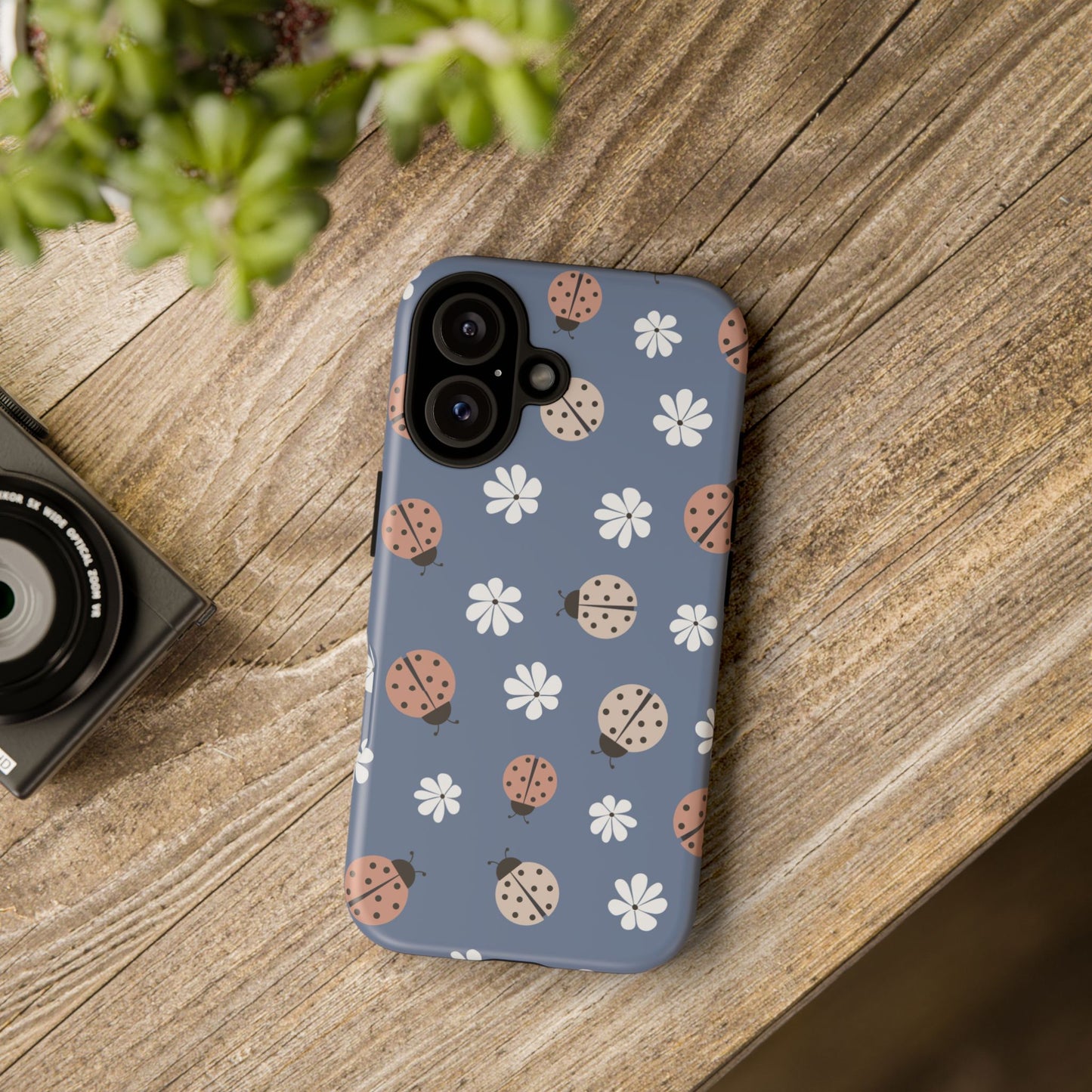 Lady Bugs and Floral Tough Case for IPhones 11 - 16